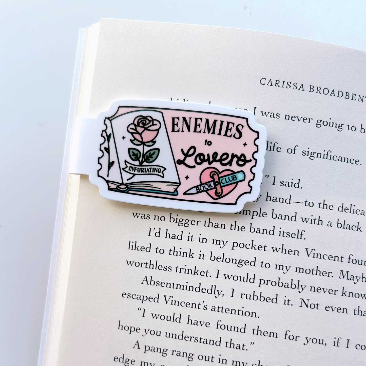 Enemies to Lovers Book Club Magnetic Bookmark