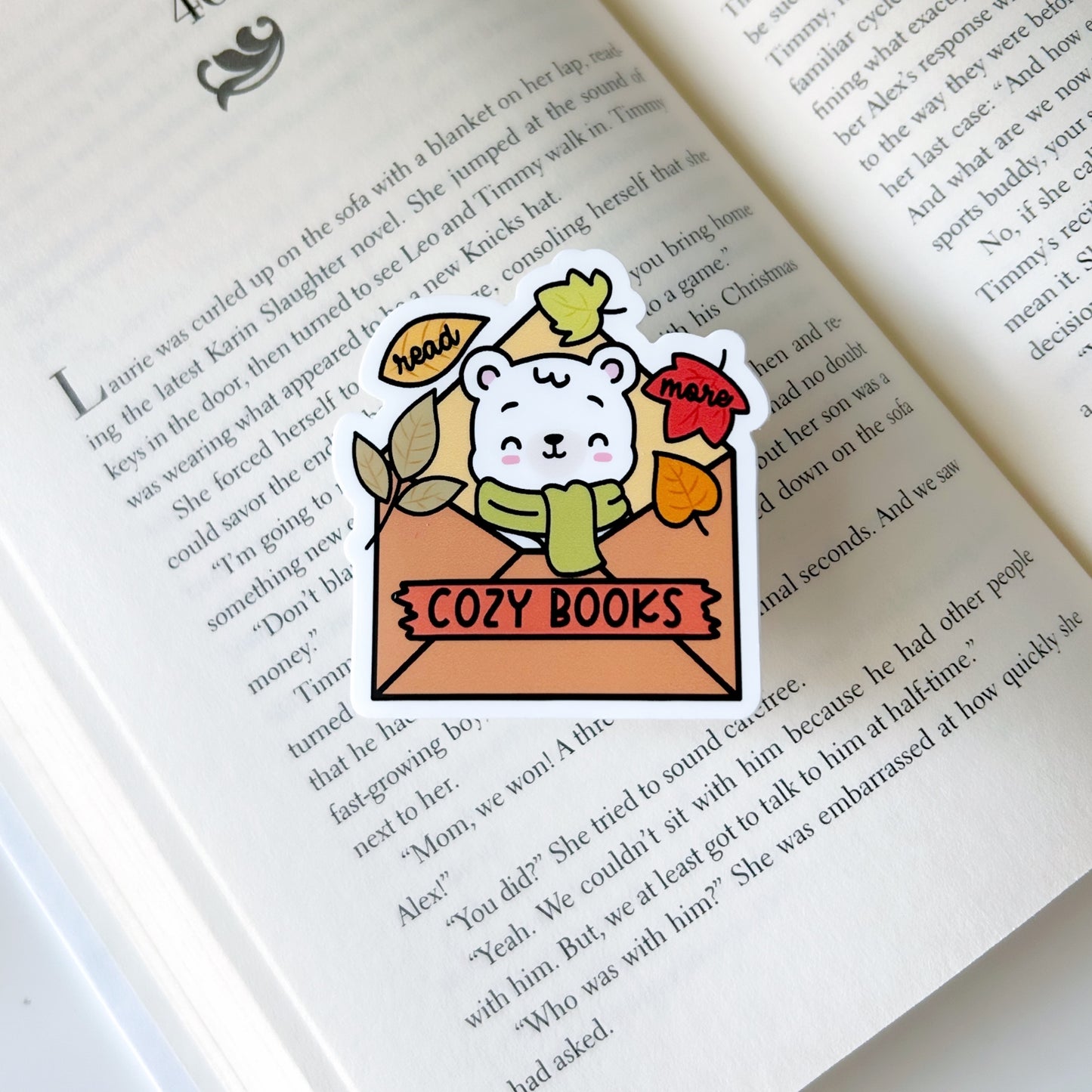 Read More Cozy Books Sticker