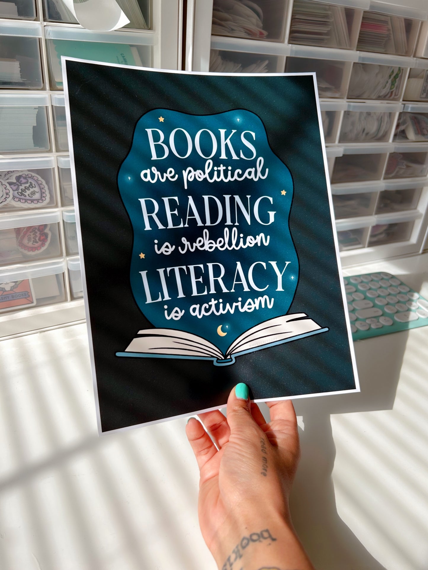 Books Are Political Art Print