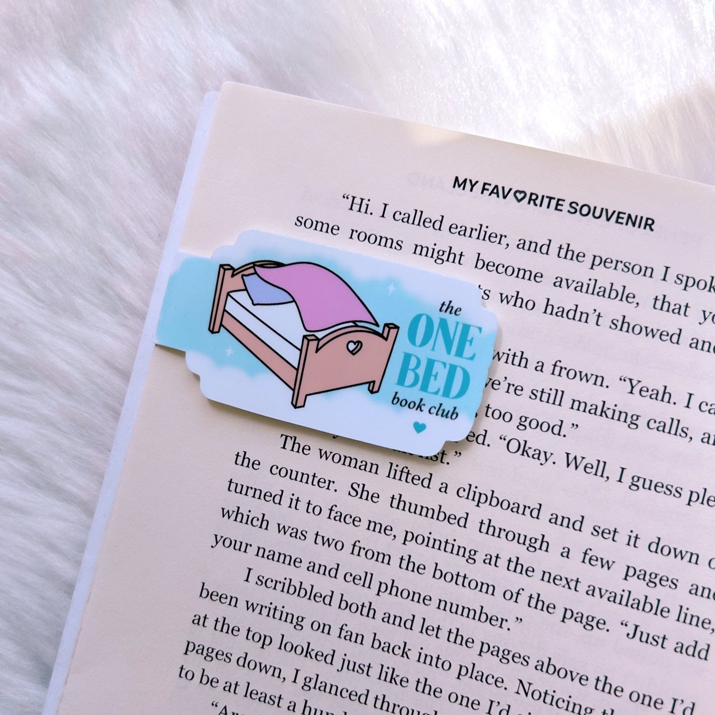 The One Bed Book Club Magnetic Bookmark