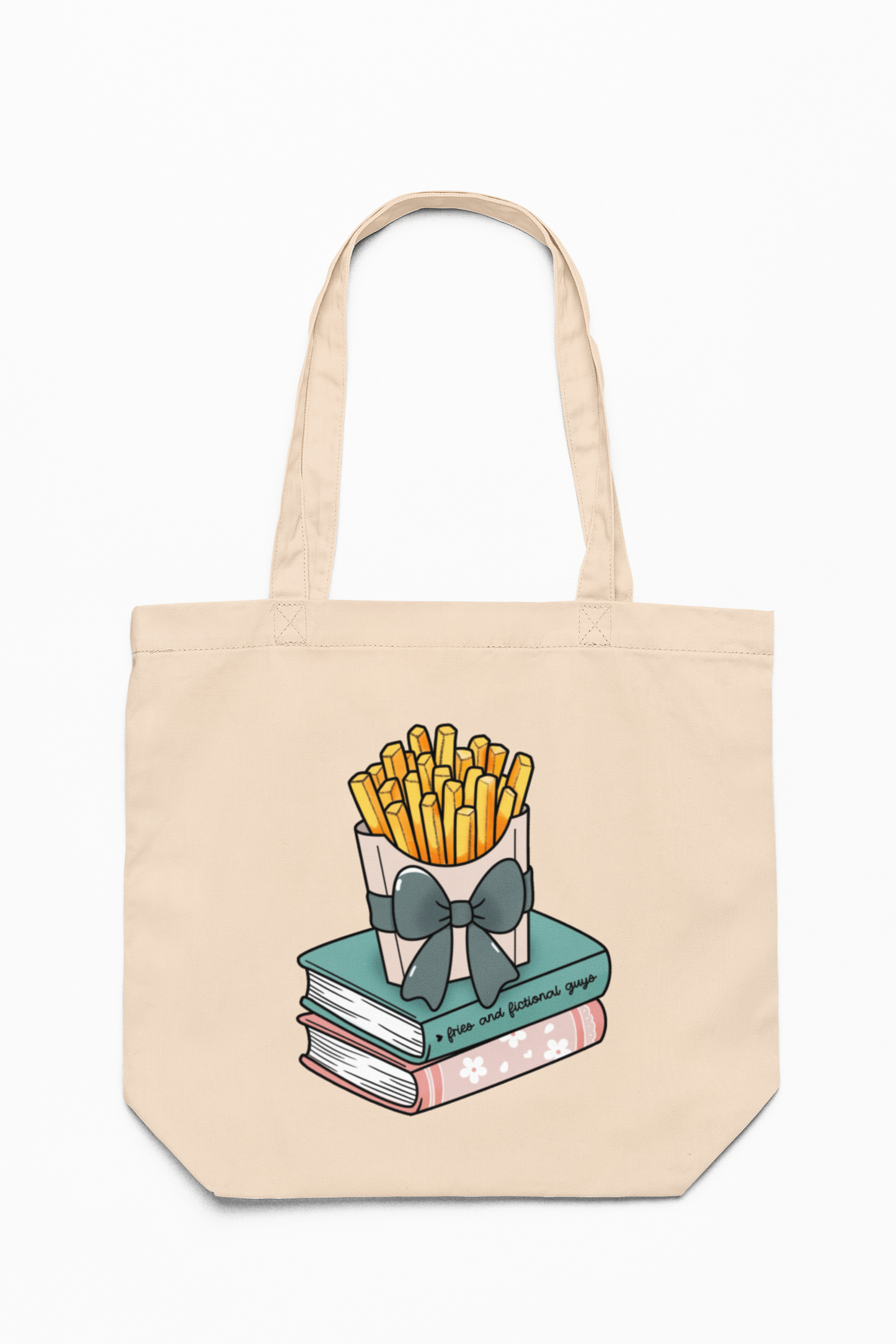 Fries and Fictional Guys Tote Bag