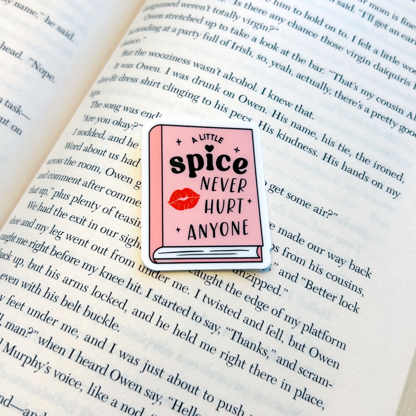 Mini Kiss A Little Spice Never Hurt Anyone Sticker