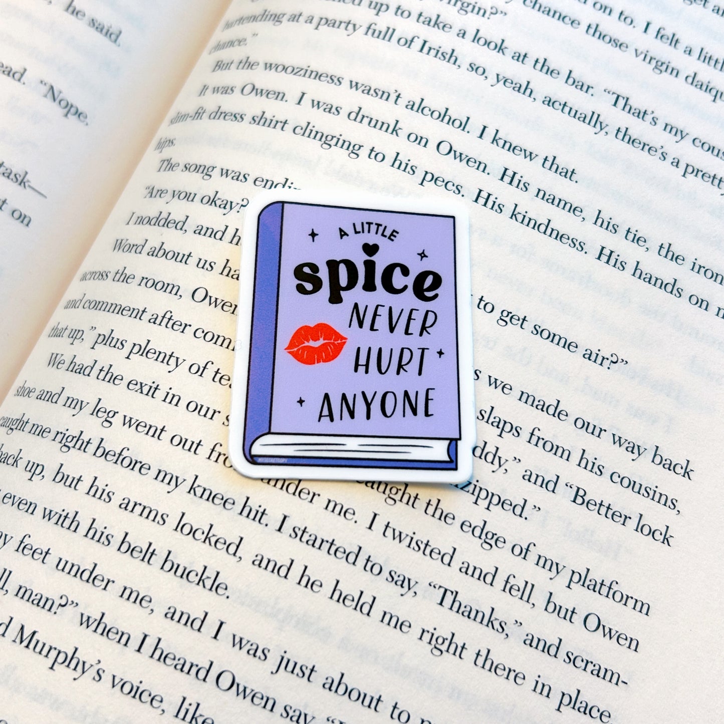 Mini Kiss A Little Spice Never Hurt Anyone Sticker