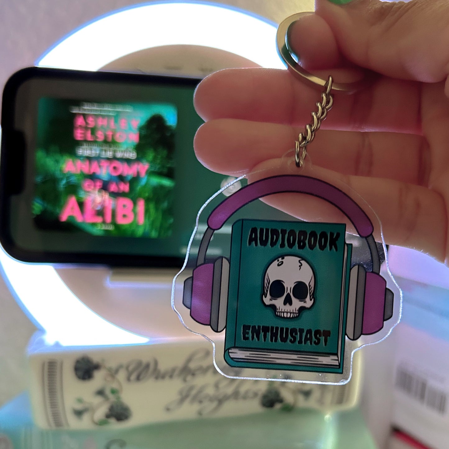 Audiobook Enthusiast Keychain