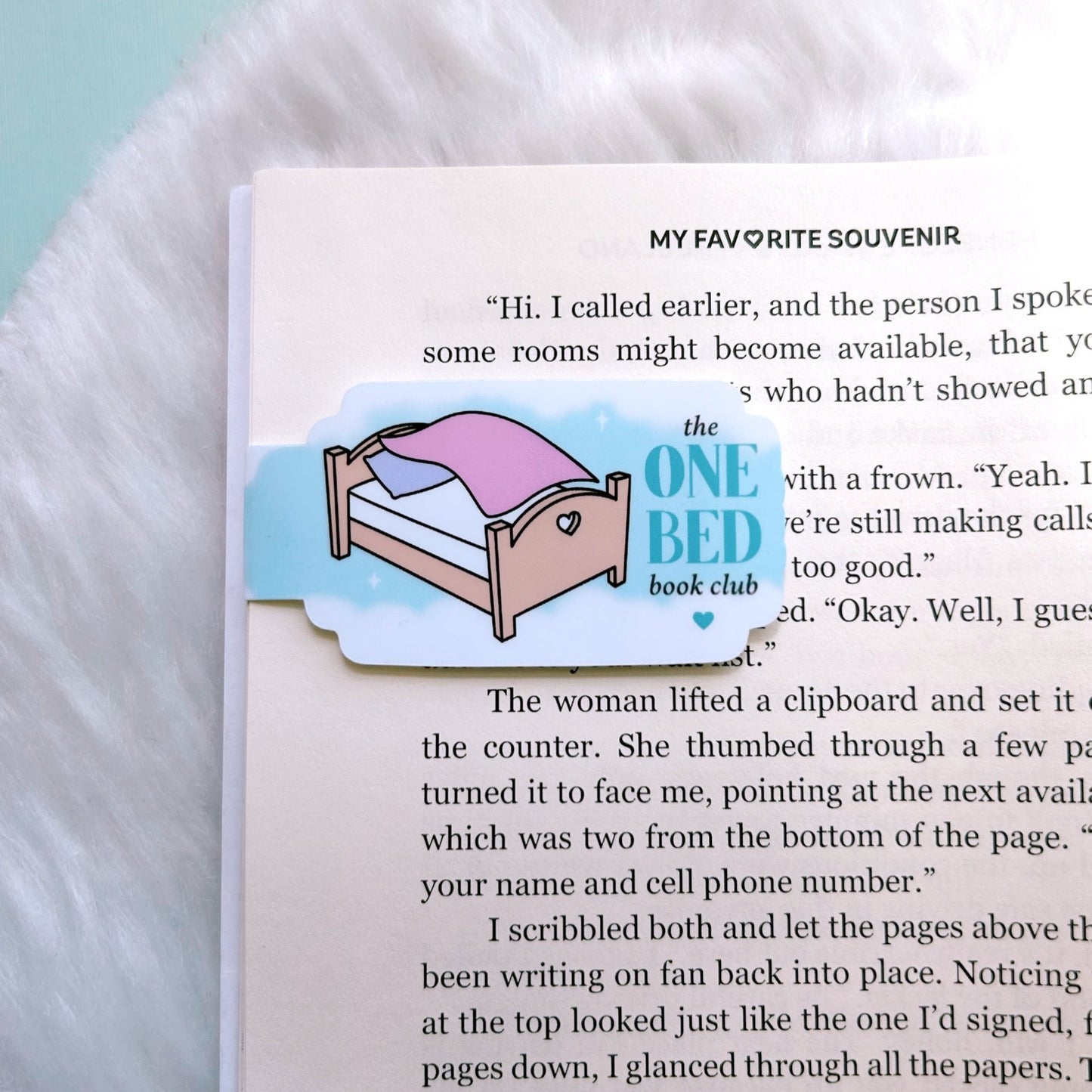 The One Bed Book Club Magnetic Bookmark