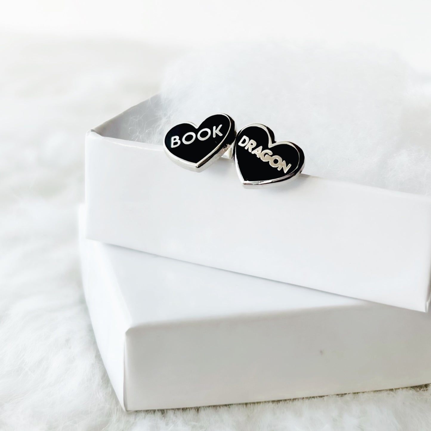 Black Book Dragon Earrings