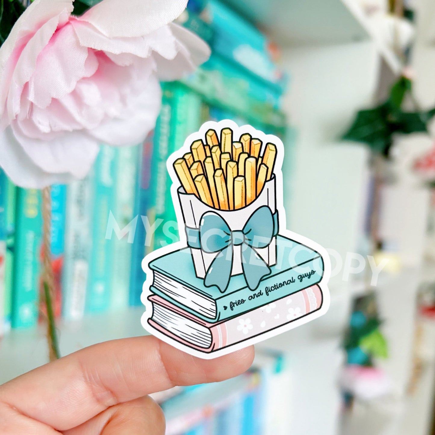 Fries and Fictional Guys Sticker