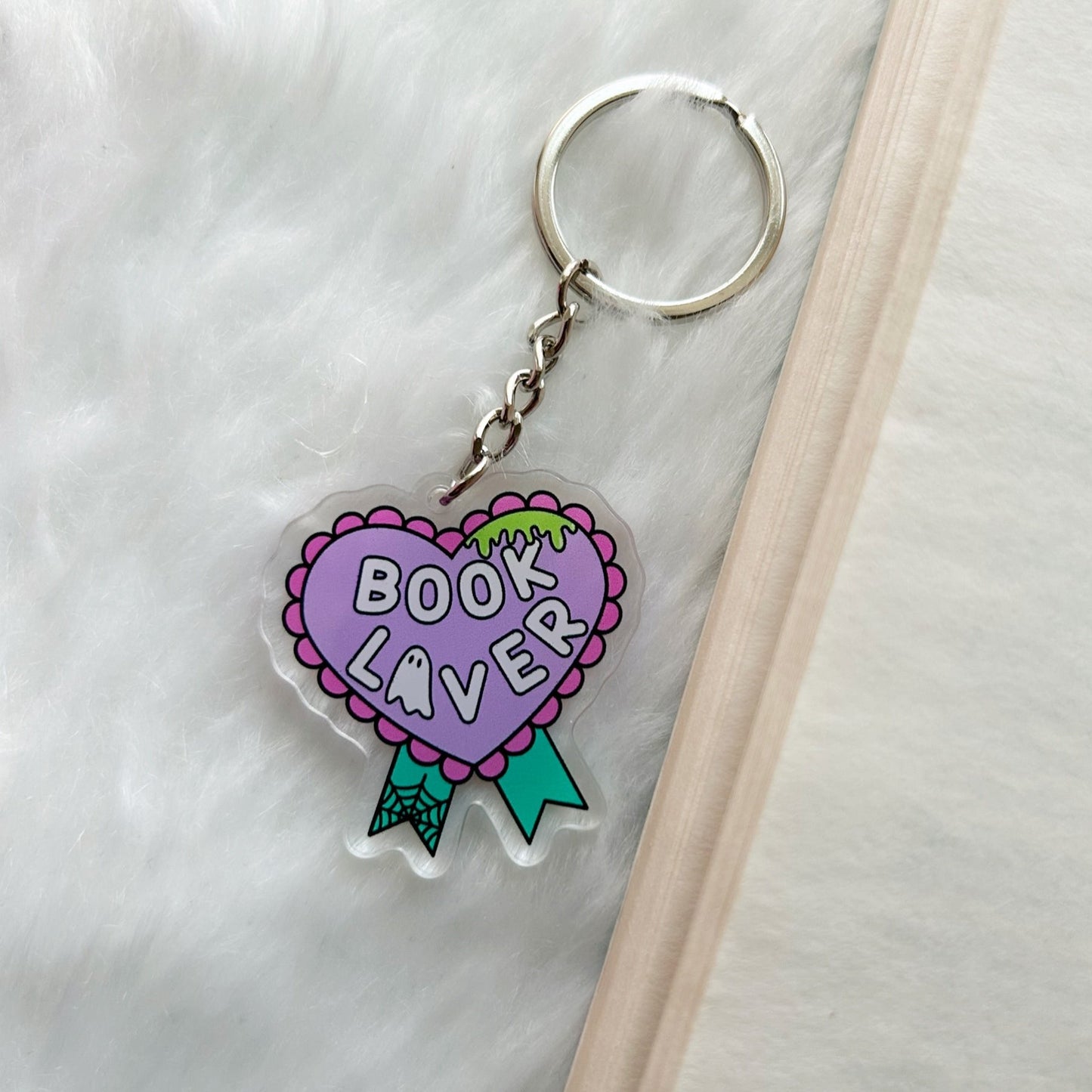 Spooky Book Lover Keychain