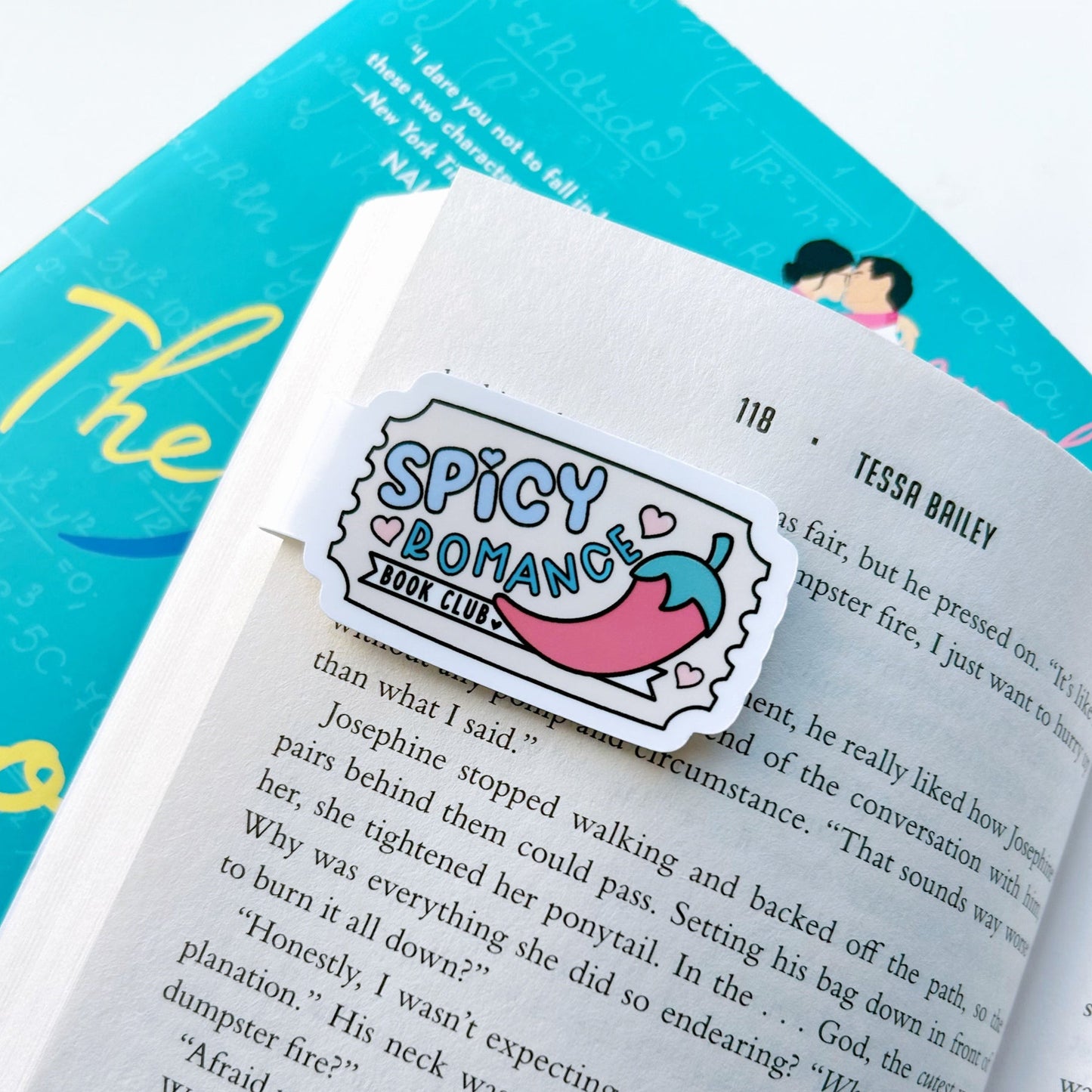 Pastel Spicy Book Club Magnetic Bookmark