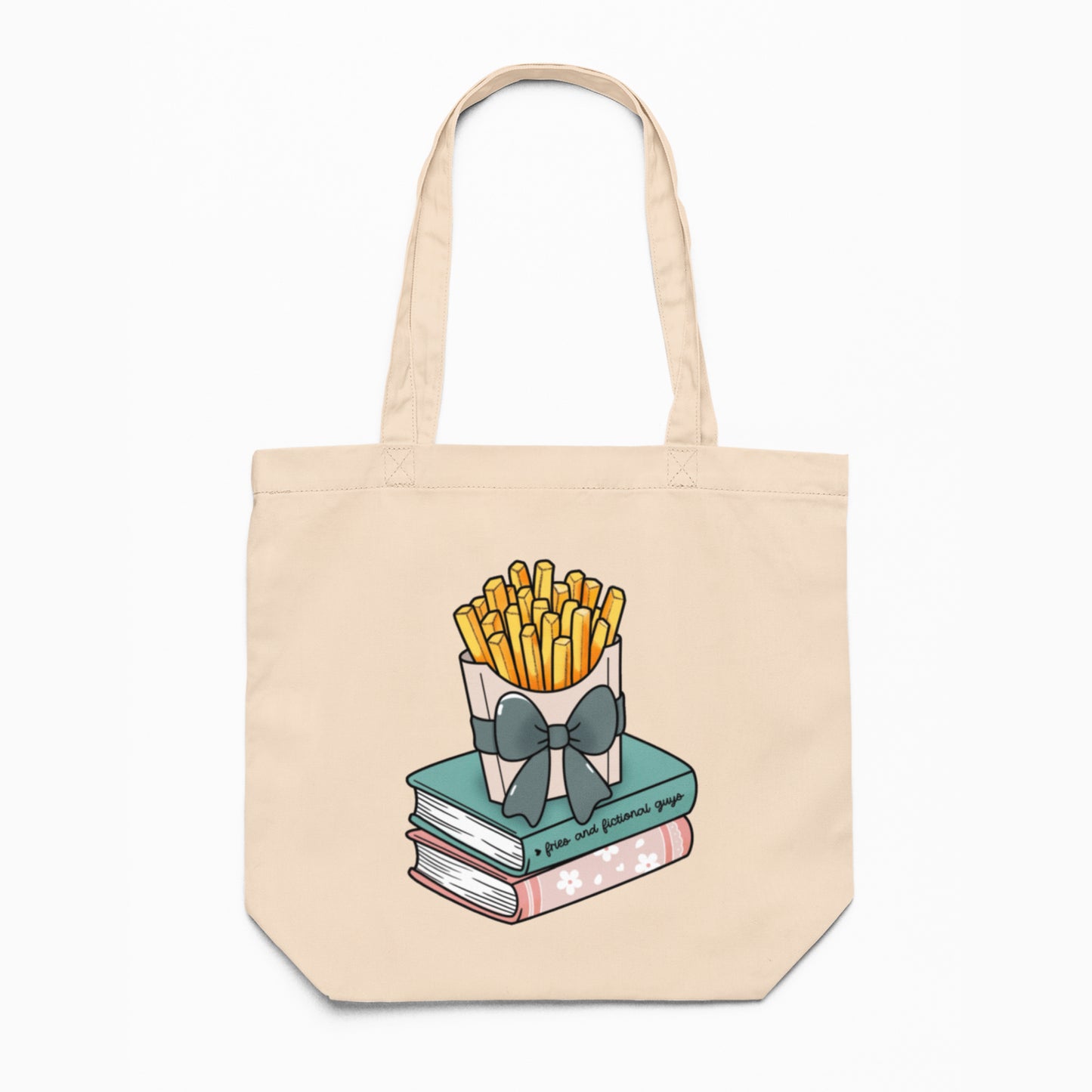 Fries and Fictional Guys Tote Bag