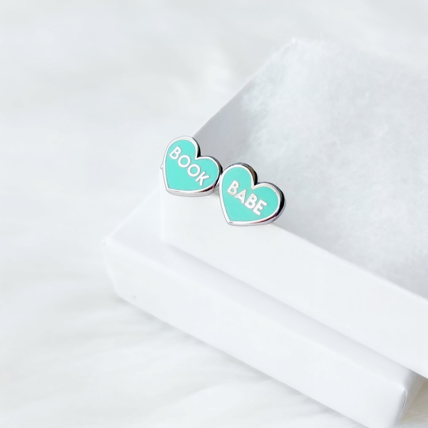 Aqua Book Babe Earrings