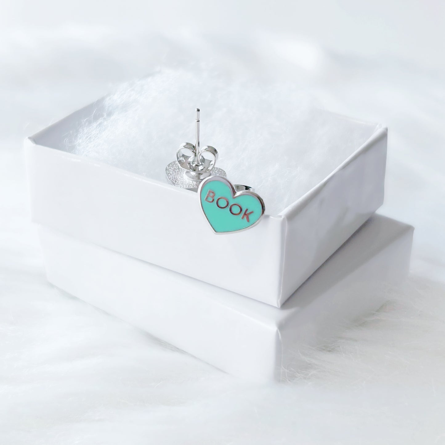 Aqua Book Babe Earrings