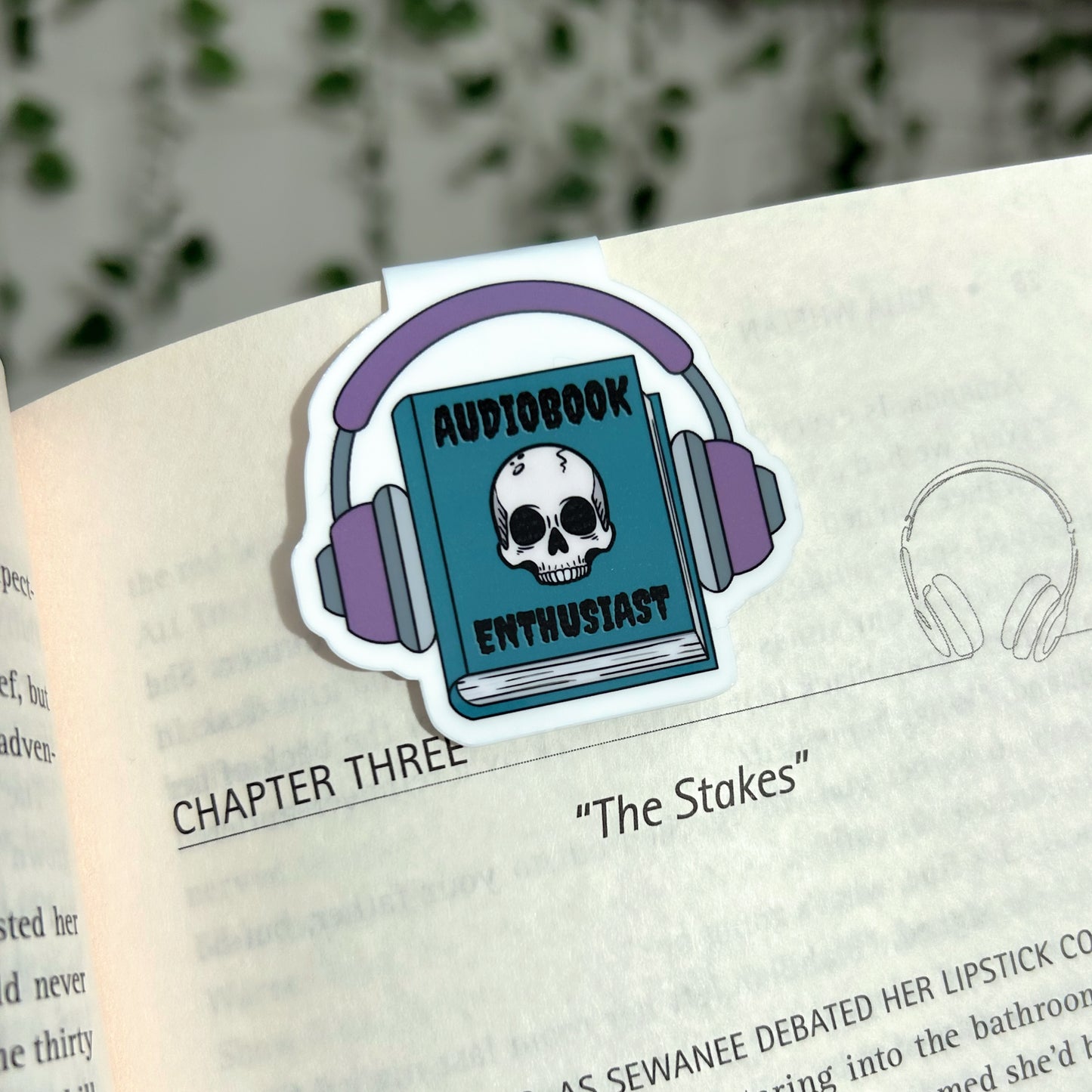 Audiobook Enthusiast Magnetic Bookmark