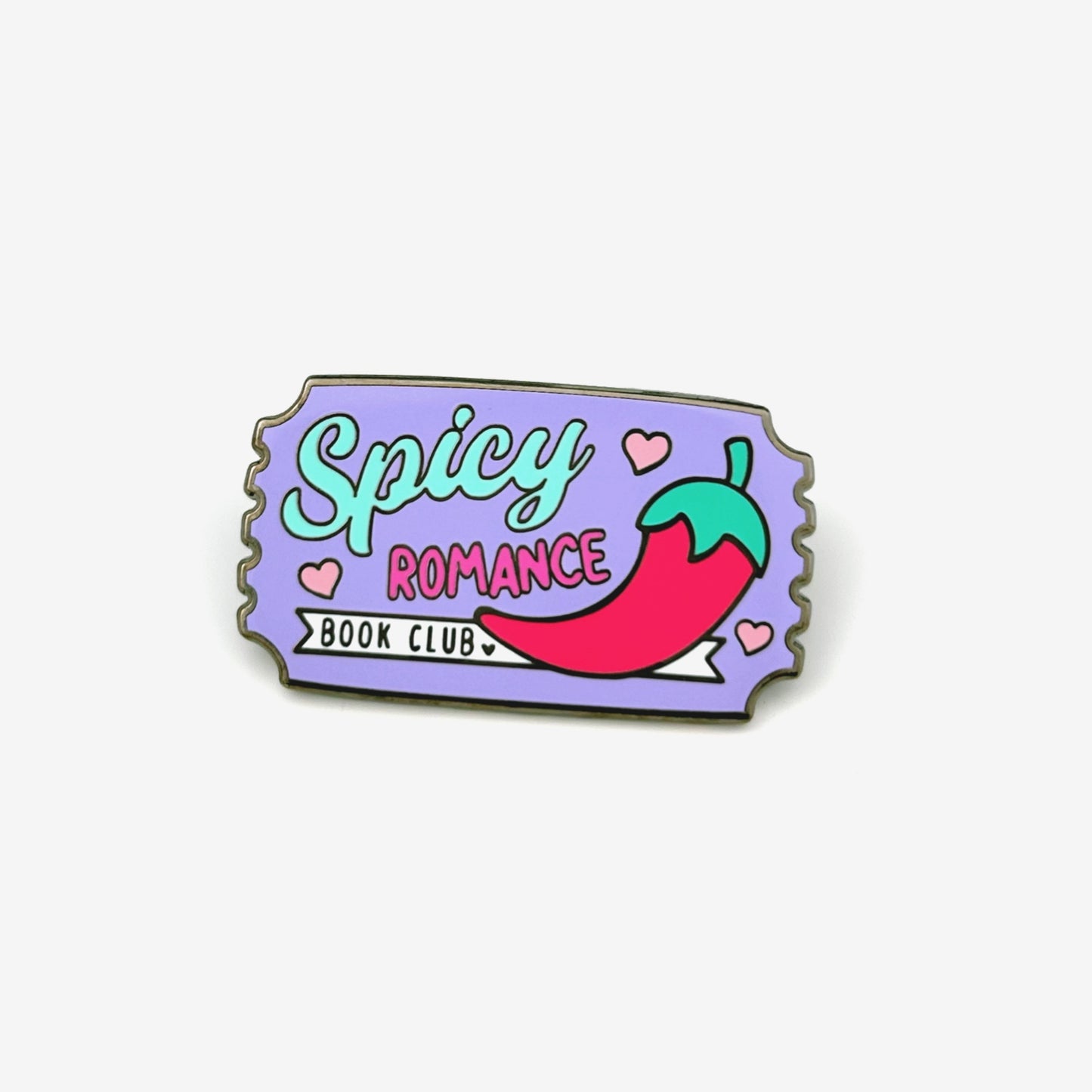 Spicy Romance Book Club Enamel Pin