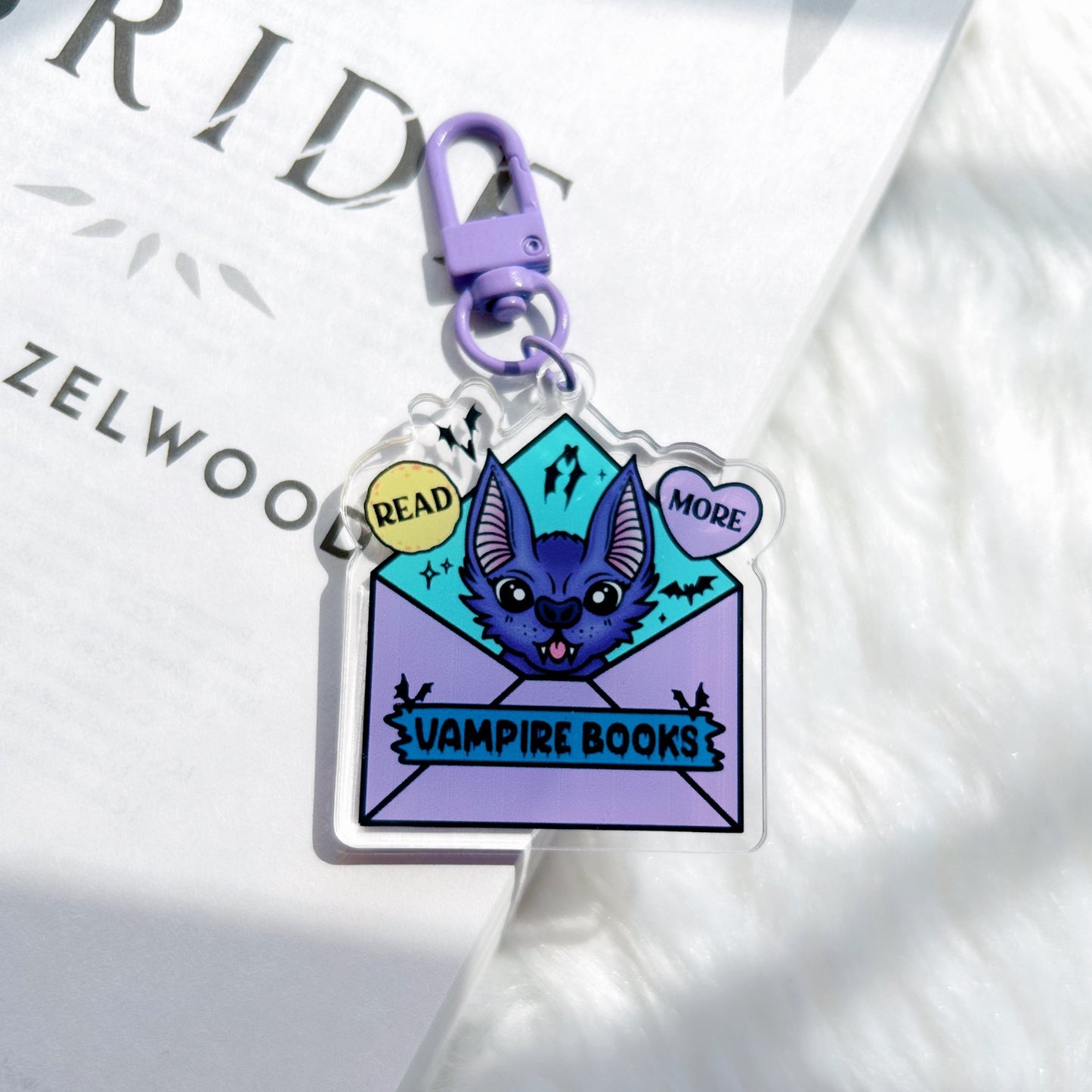 Read More Vampire Books Keychain