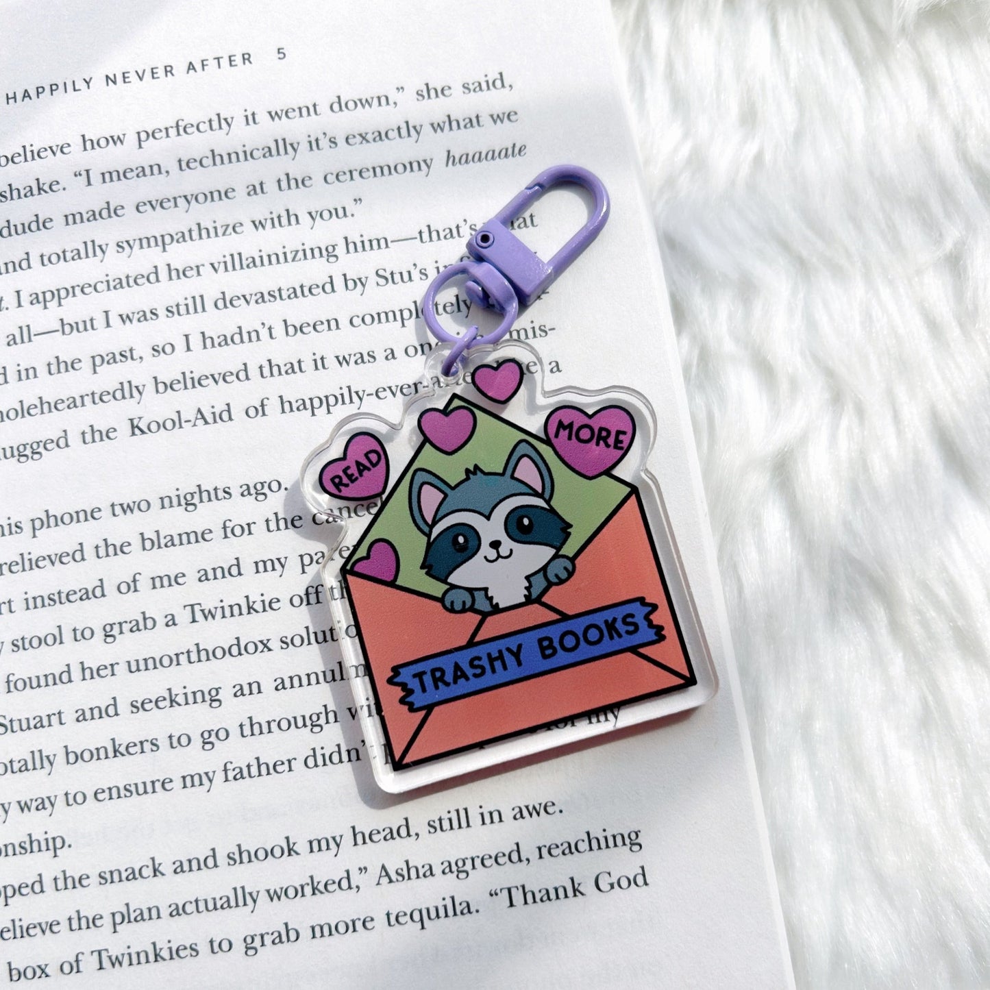 Read More Trashy Books Keychain