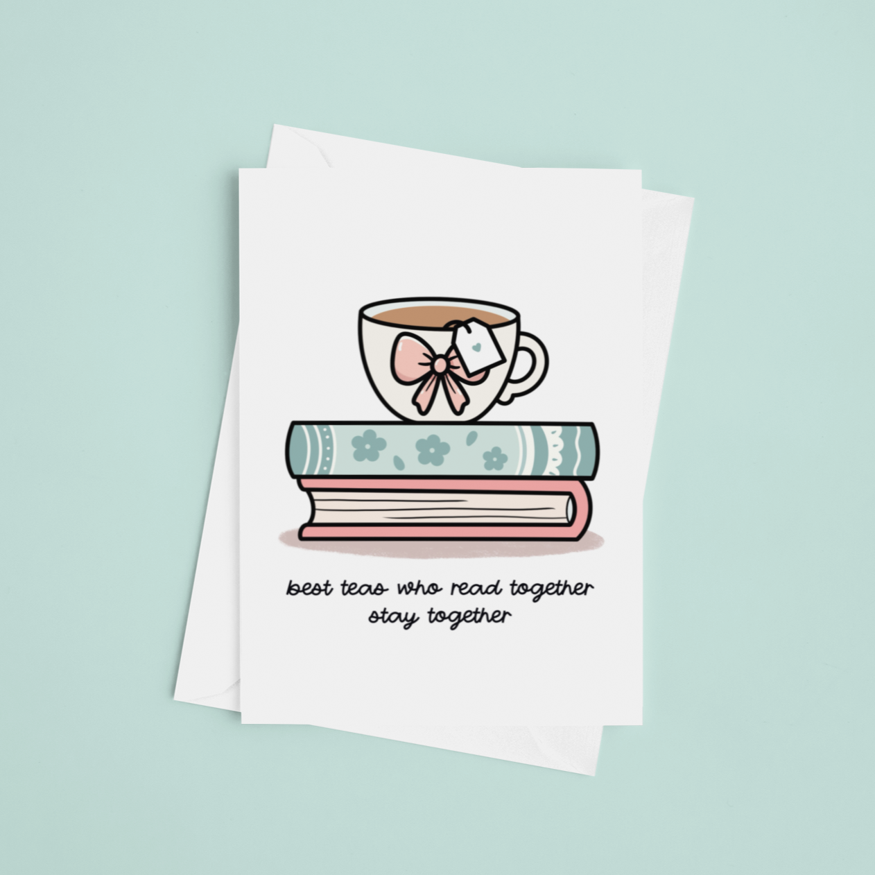 Besties Who Read Together Greeting Card