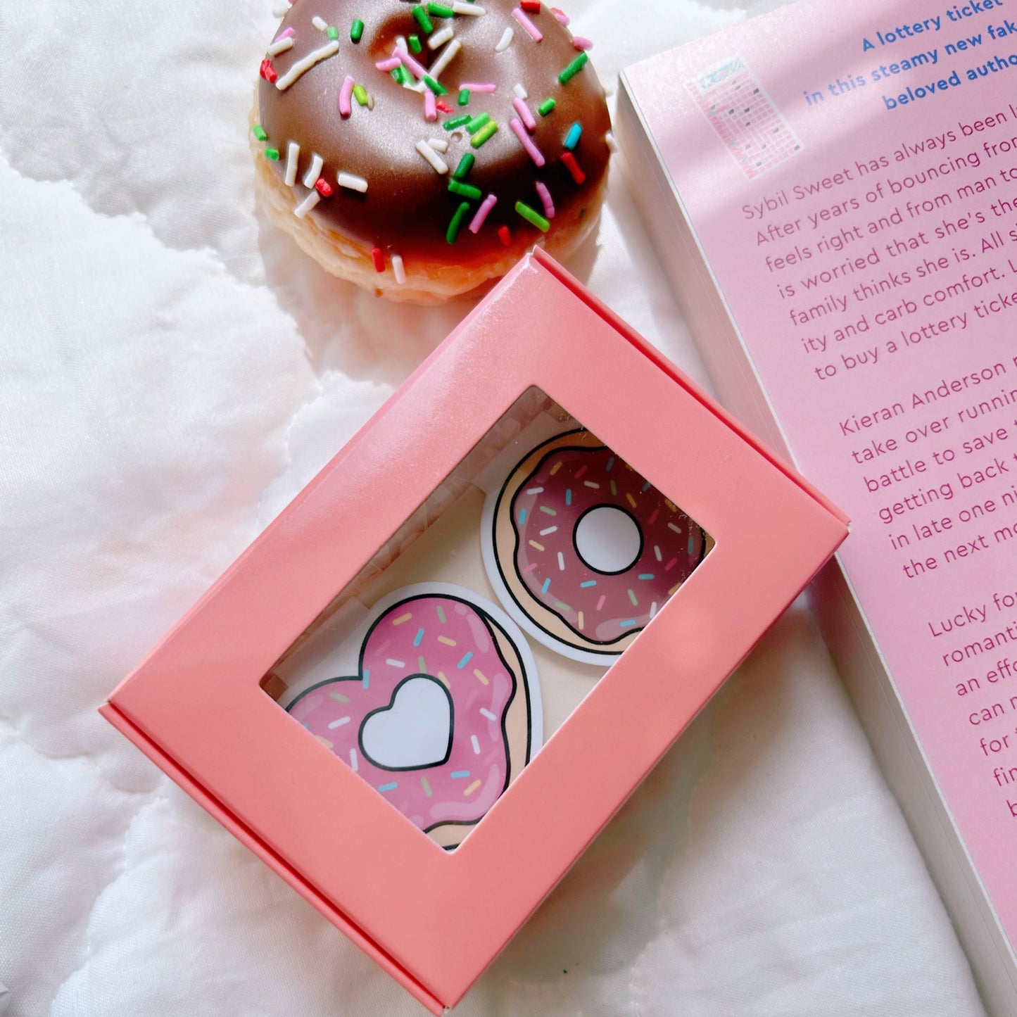 Donuts Magnetic Bookmark Set