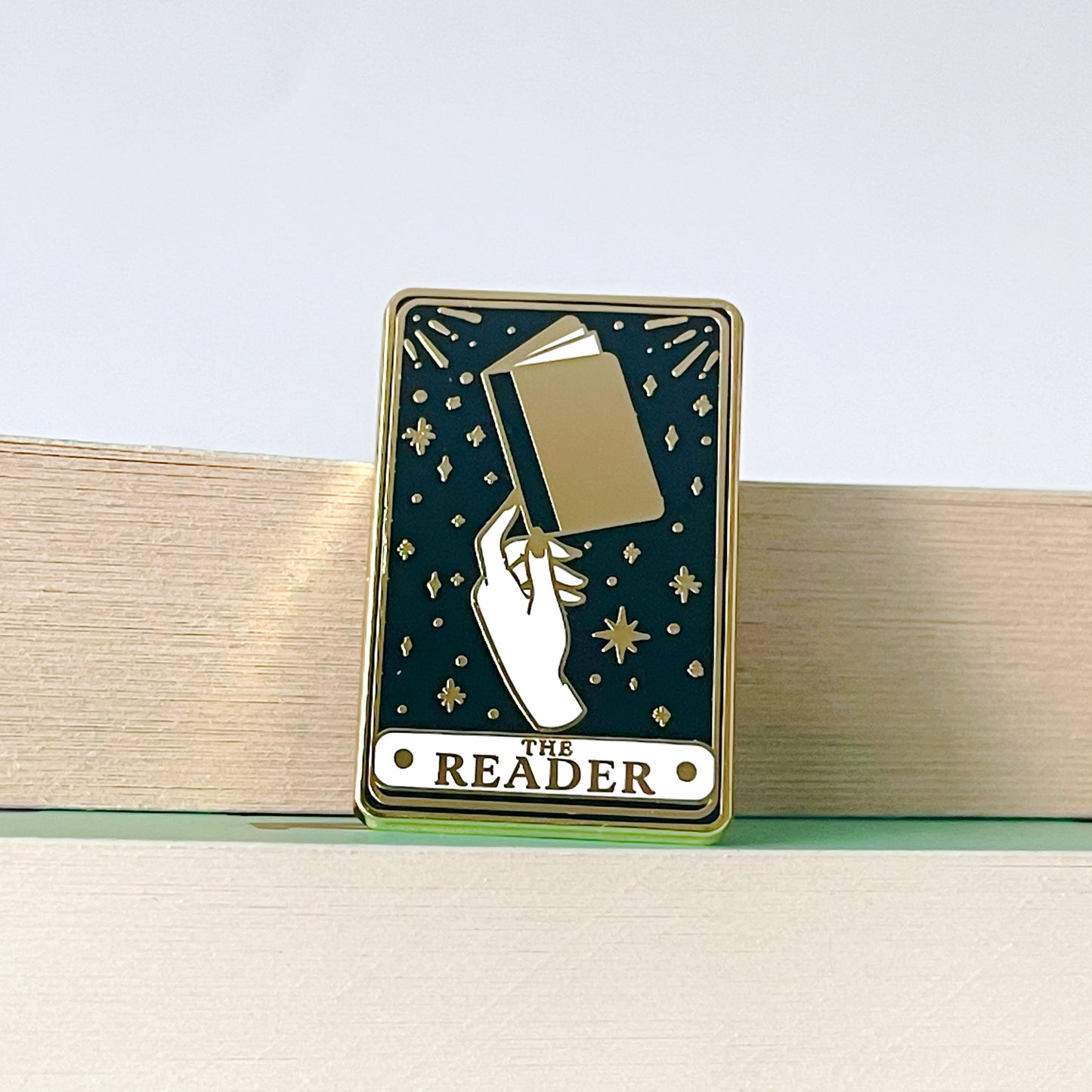 The Reader Enamel Pin
