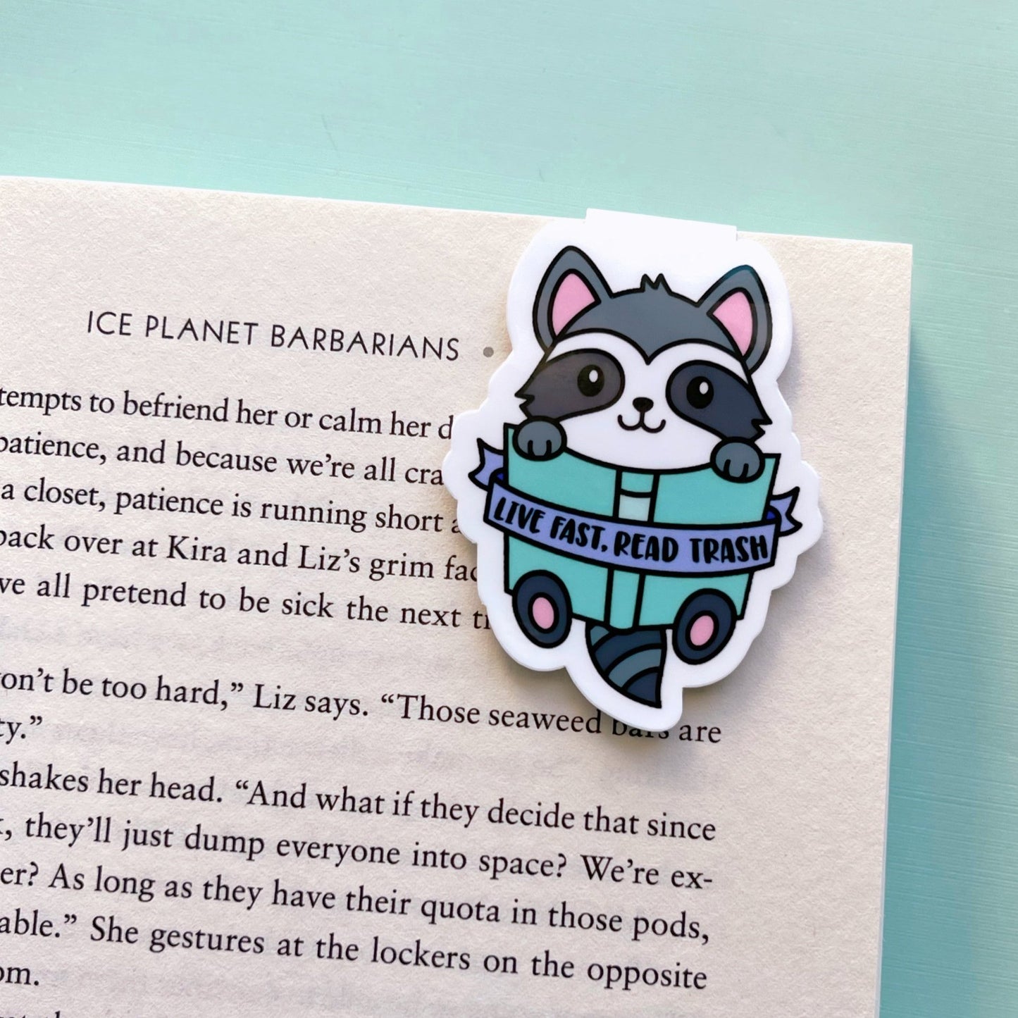 Live Fast Read Trash Magnetic Bookmark