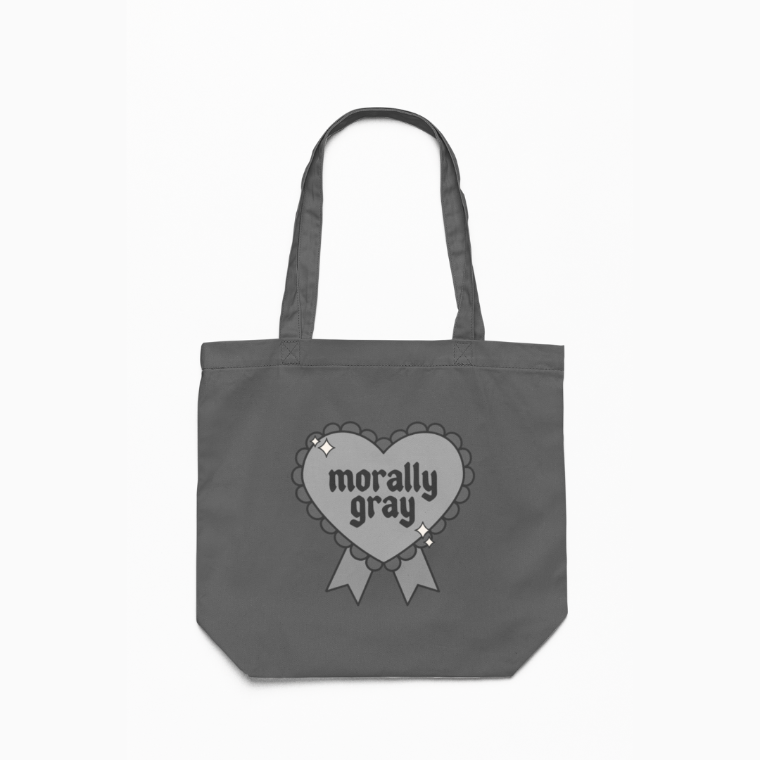 Morally Gray Canvas Tote Bag