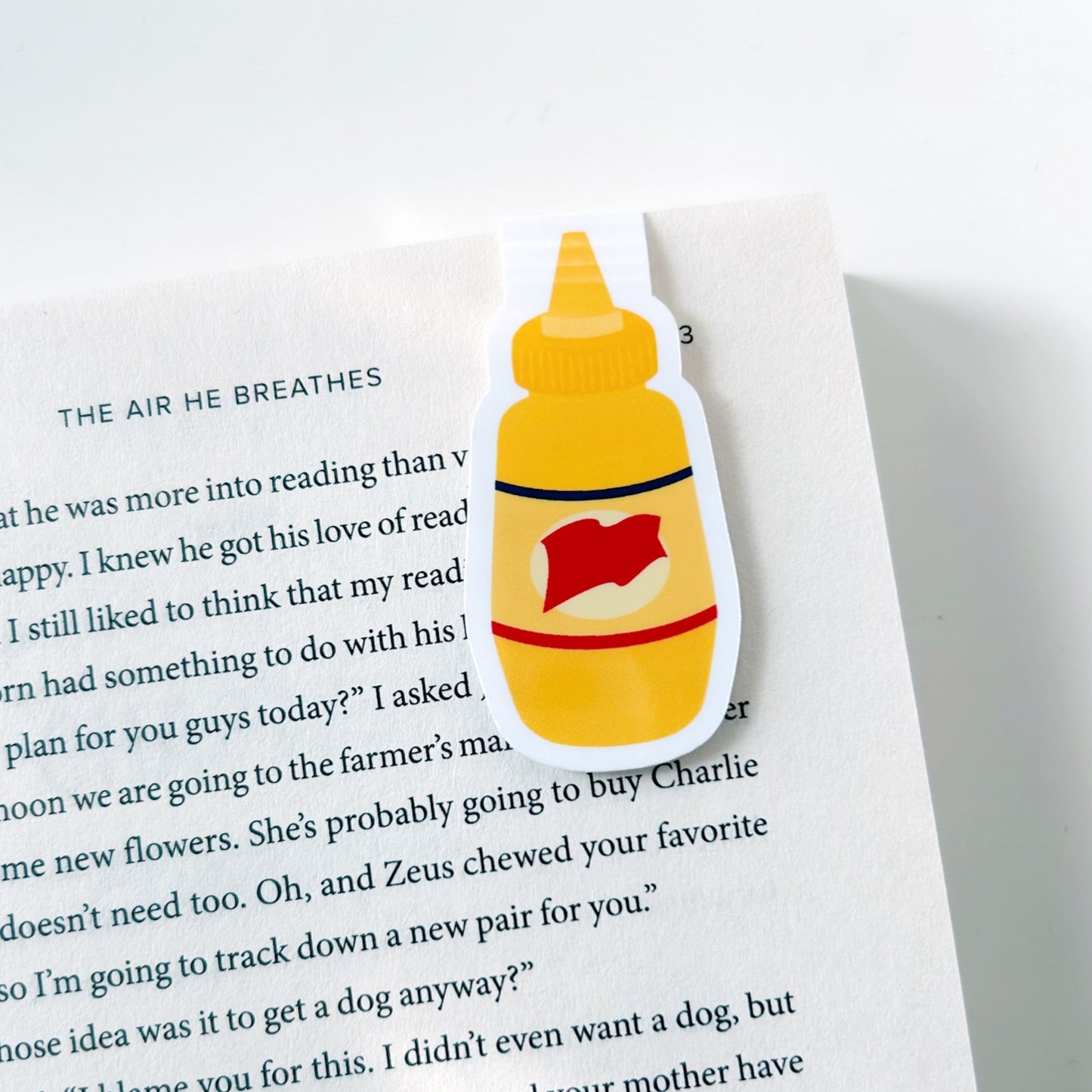 Mustard Magnetic Bookmark