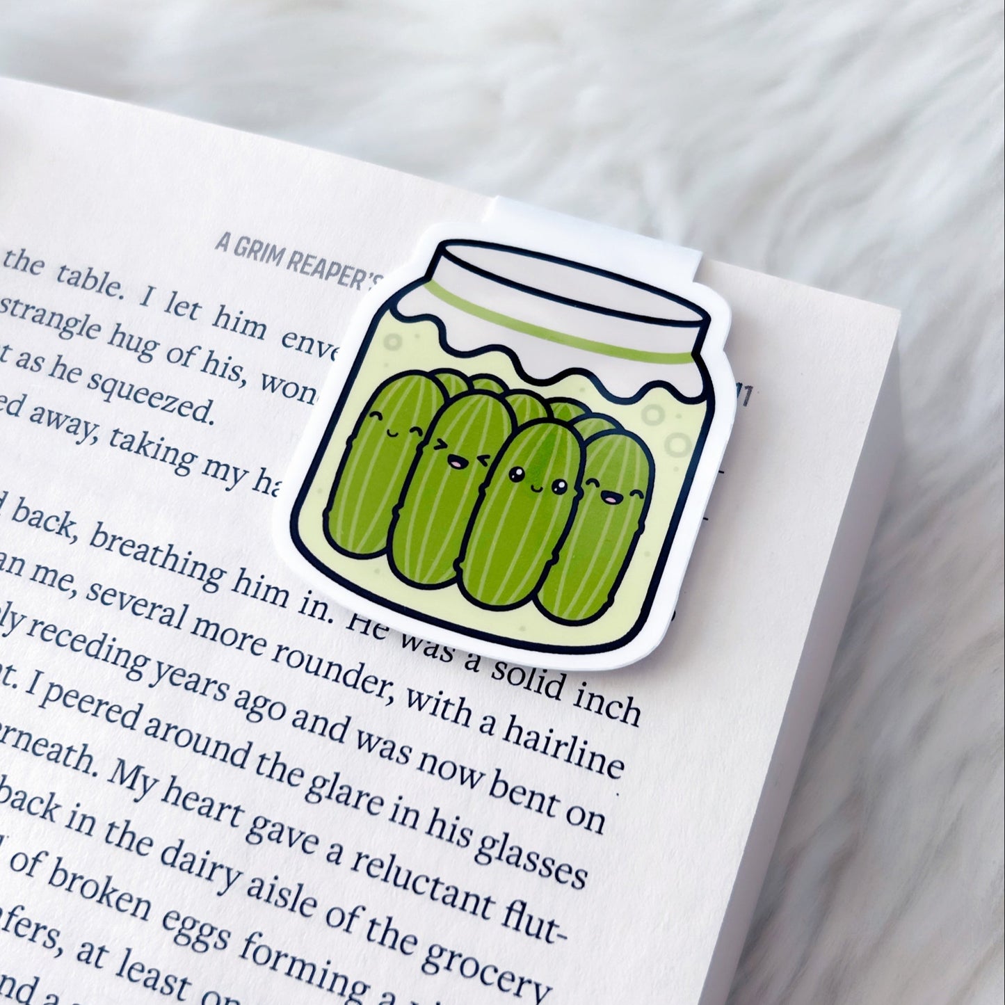 Pickle Jar Magnetic Bookmark