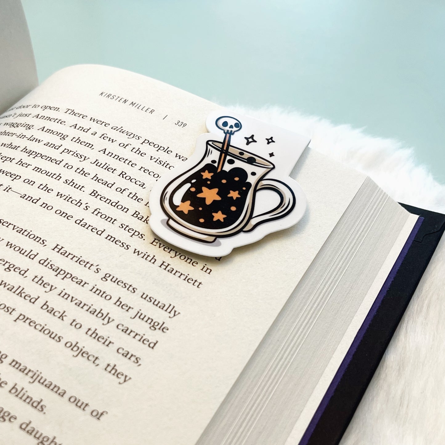 Skull Stars Cup Magnetic Bookmark
