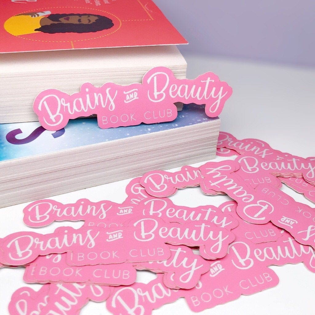 Brains and Beauty Book Club Sticker