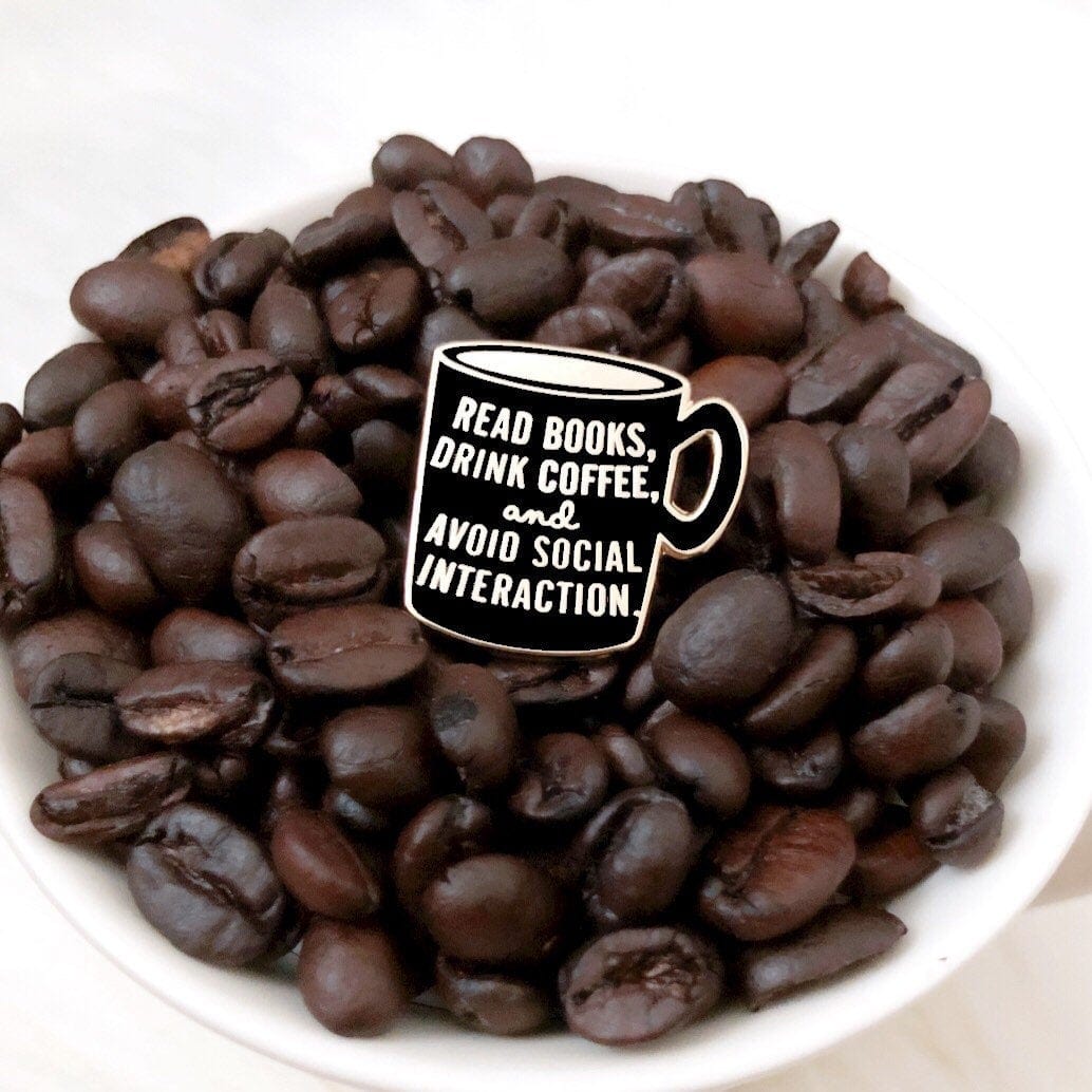Read Books and Drink Coffee Enamel Pin
