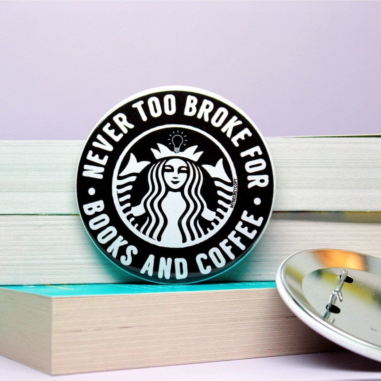 Books and Coffee Button
