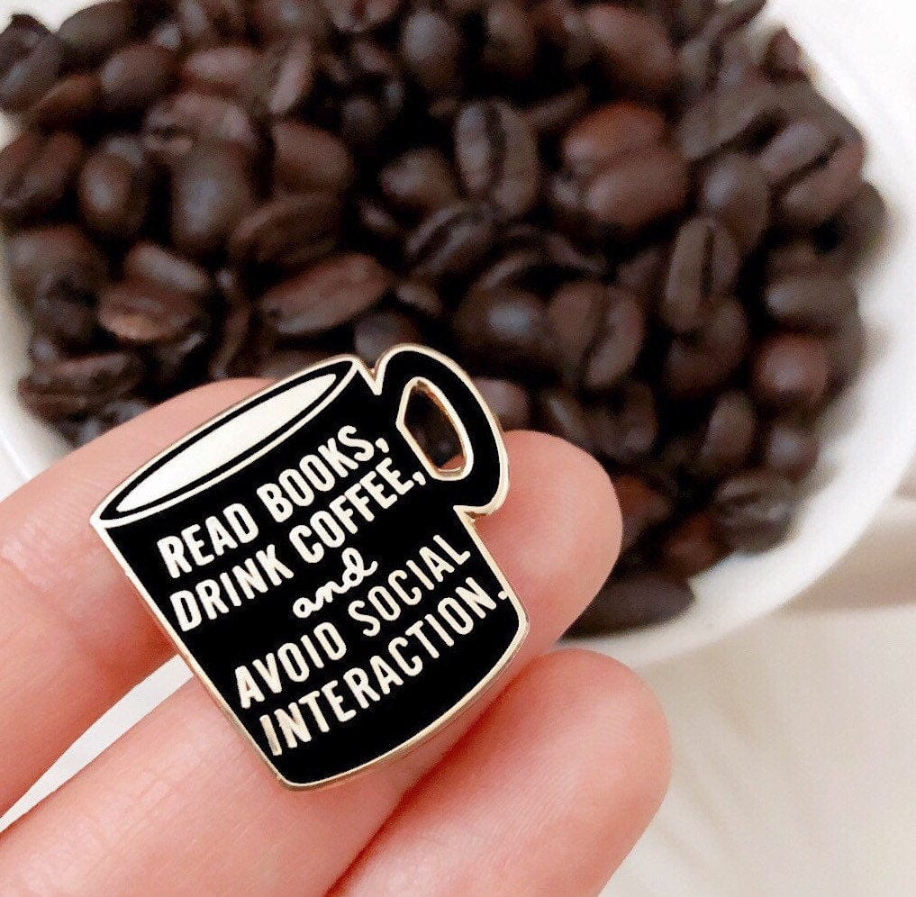 Read Books and Drink Coffee Enamel Pin