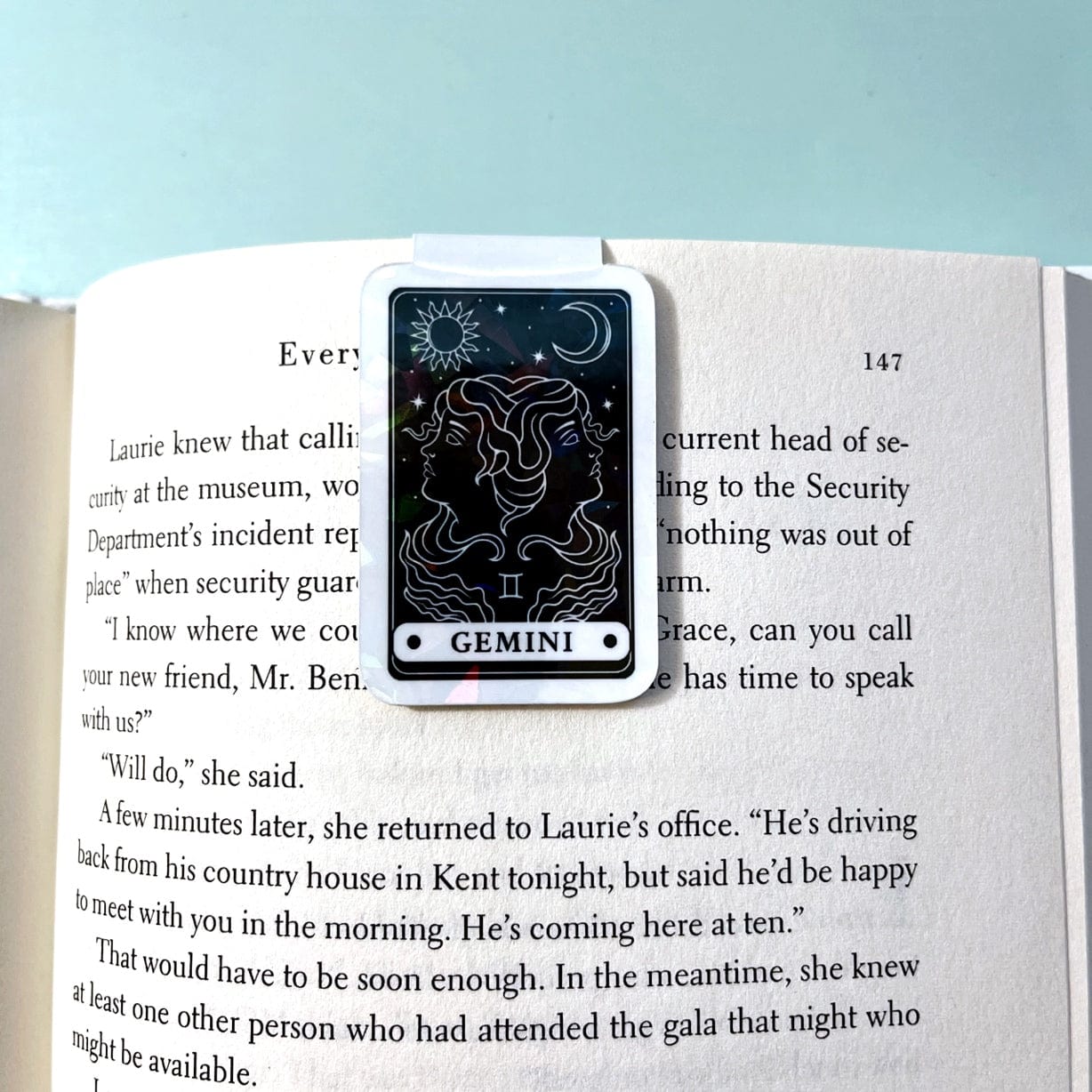 Gemini Tarot Card Magnetic Bookmark