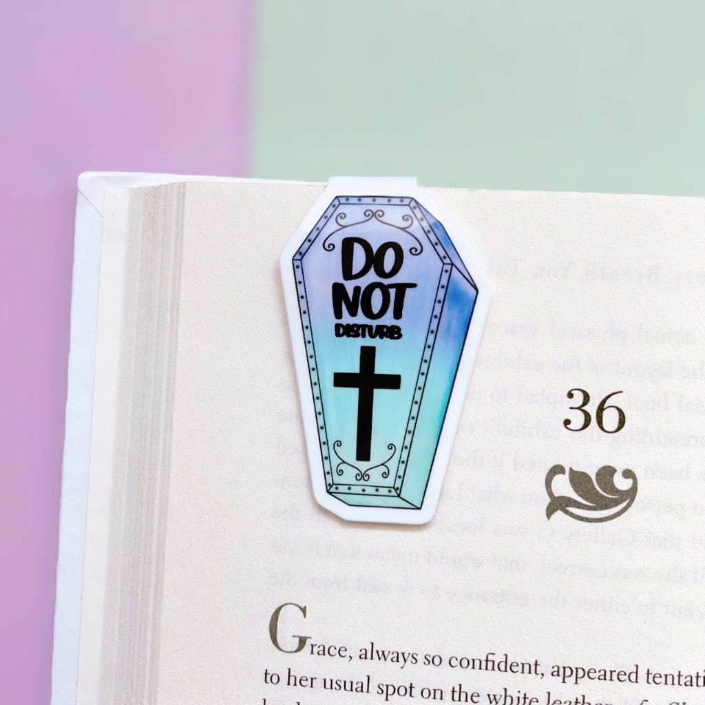 Do Not Disturb Coffin Magnetic Bookmark