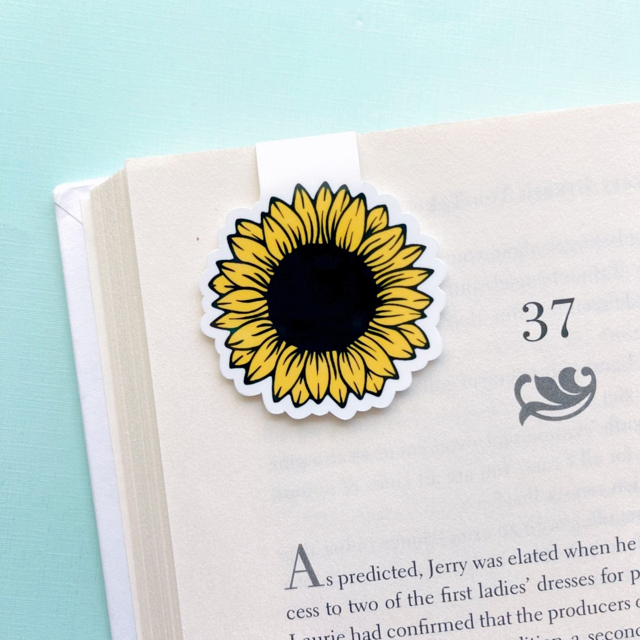 Sunflower Magnetic Bookmark