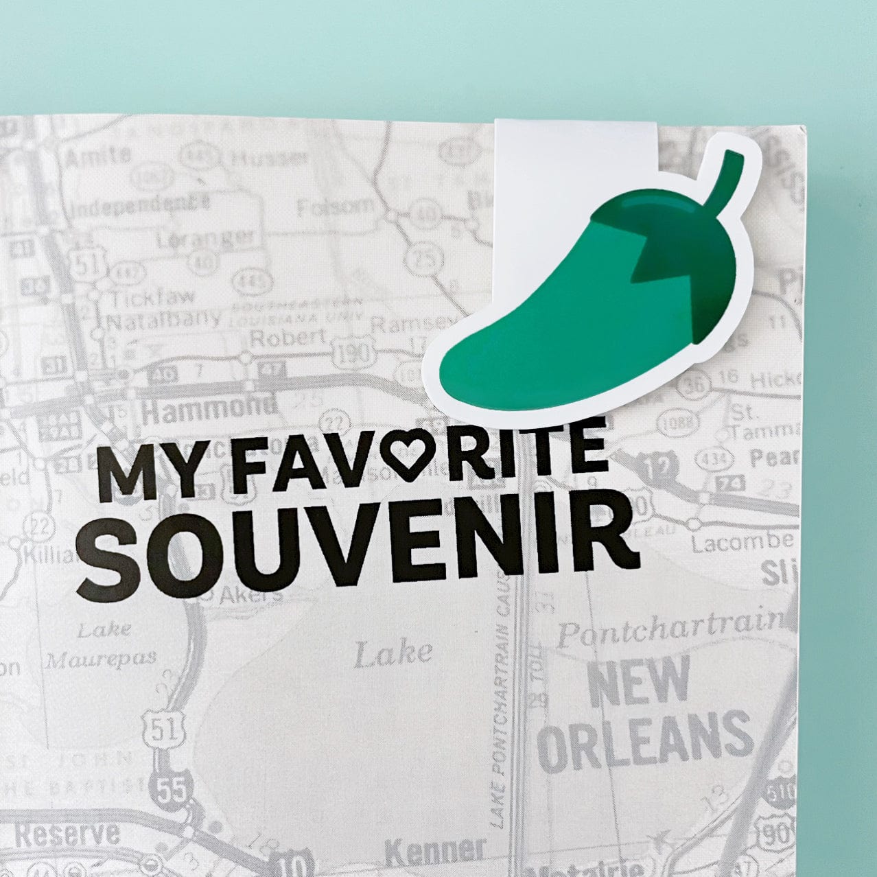 Green Spicy Books Magnetic Bookmark