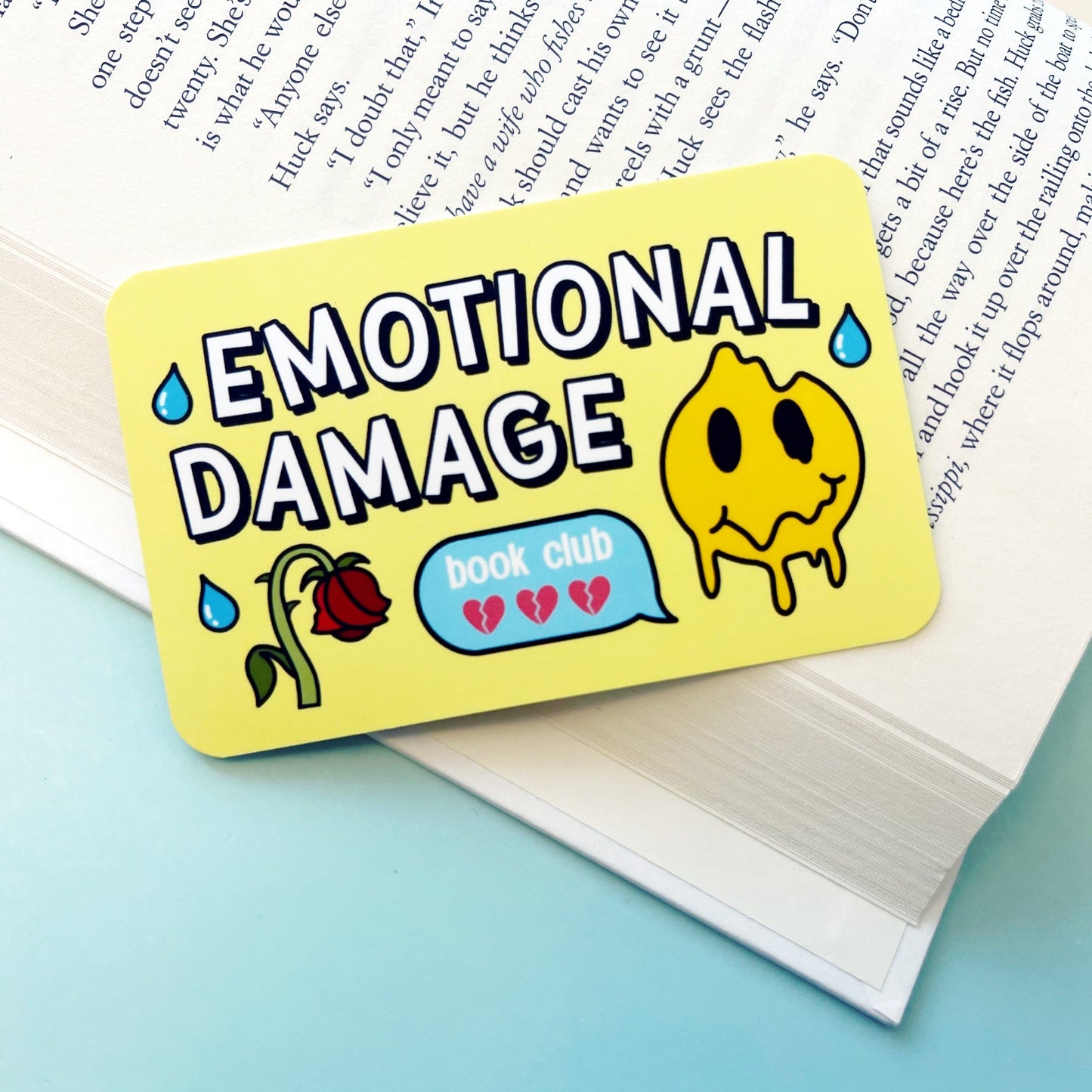Emotional Damage Book Club Bookmark