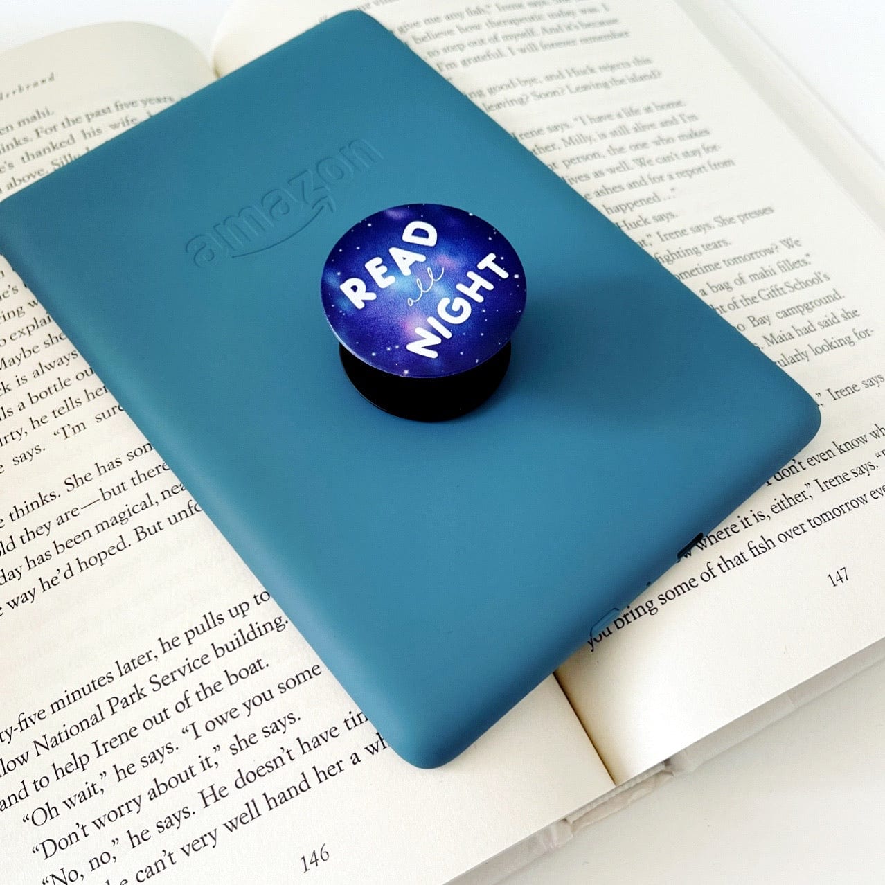 Read All Night Phone Grip Holder