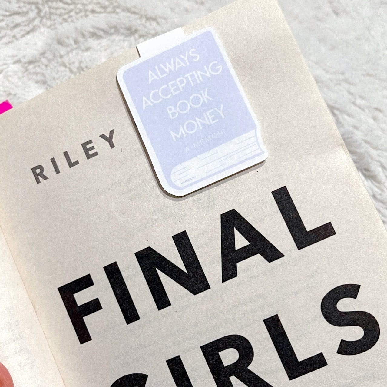 Always Accepting Book Money Magnetic Bookmark
