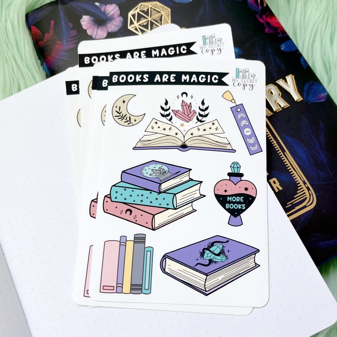 Books Are Magic Sticker Sheet