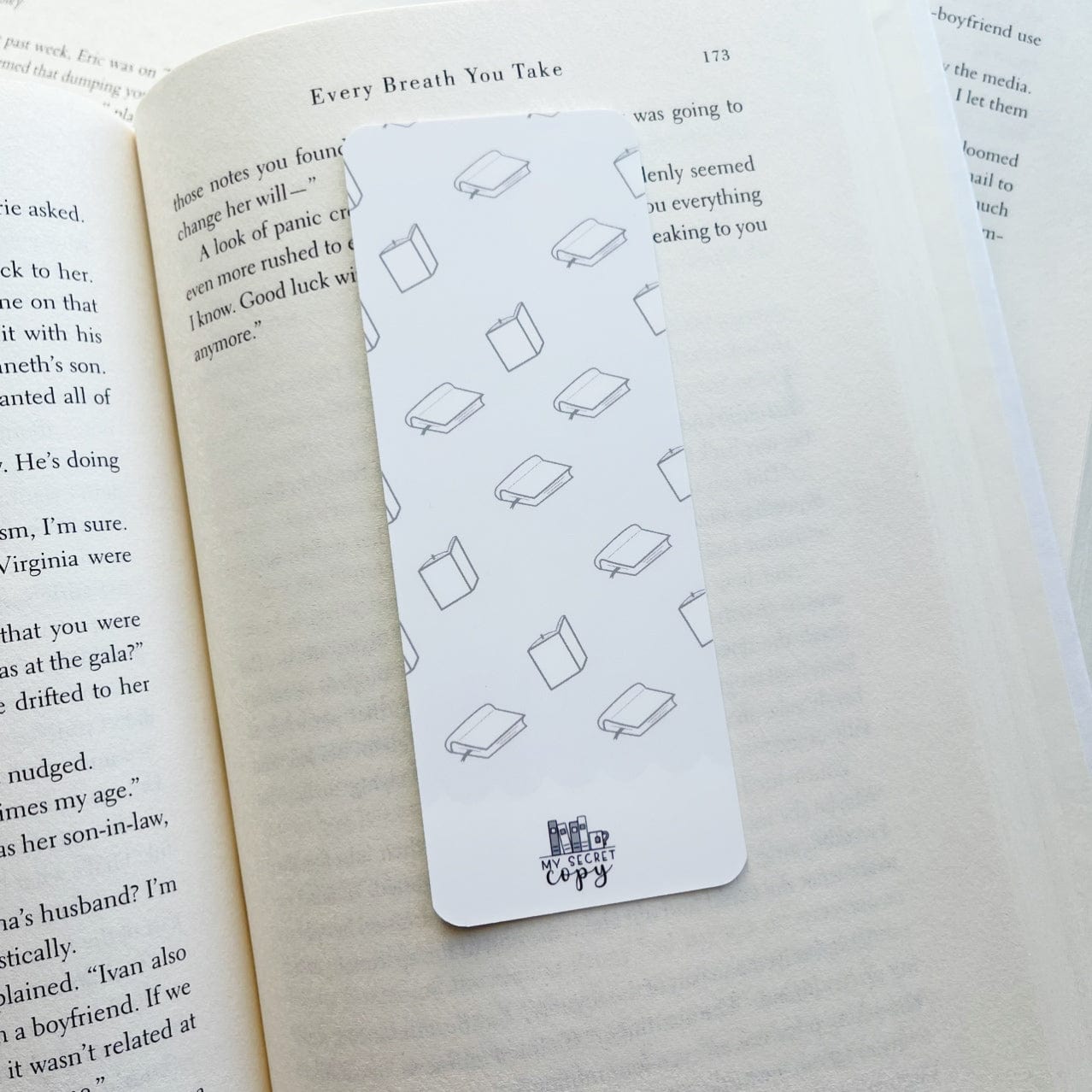 Teal Unprofessional Bookworm Bookmark