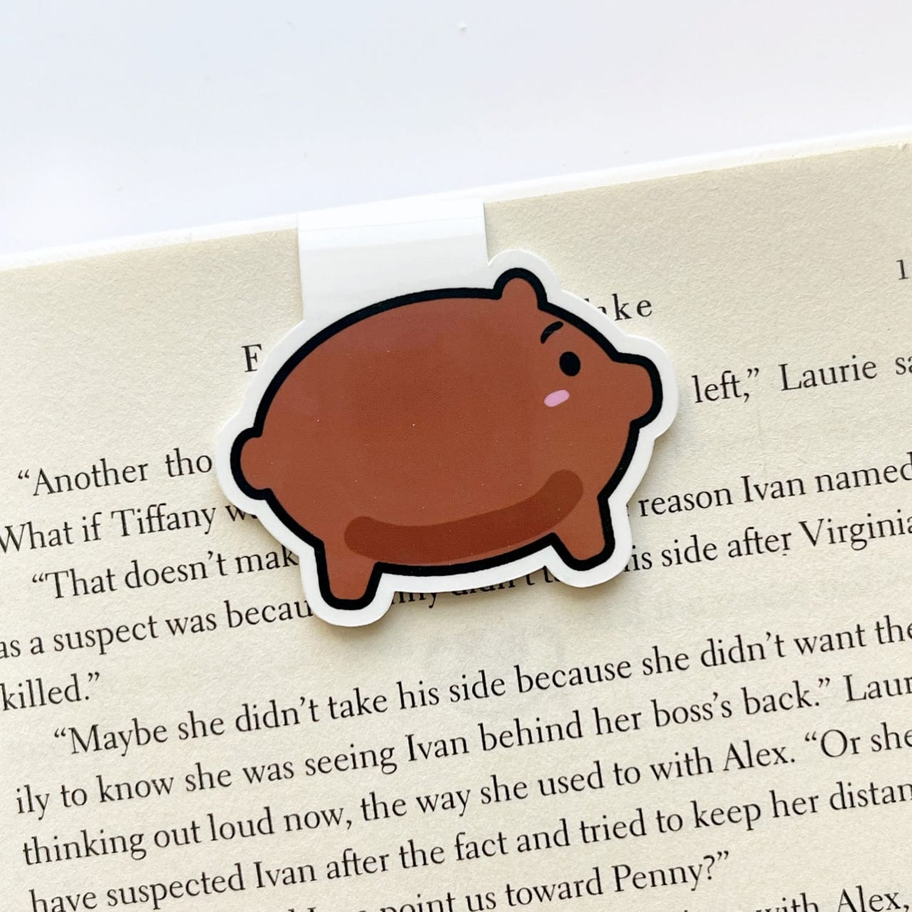 Puerquito Maranito Marca Pagina Sweet Bread Magnetic Bookmark