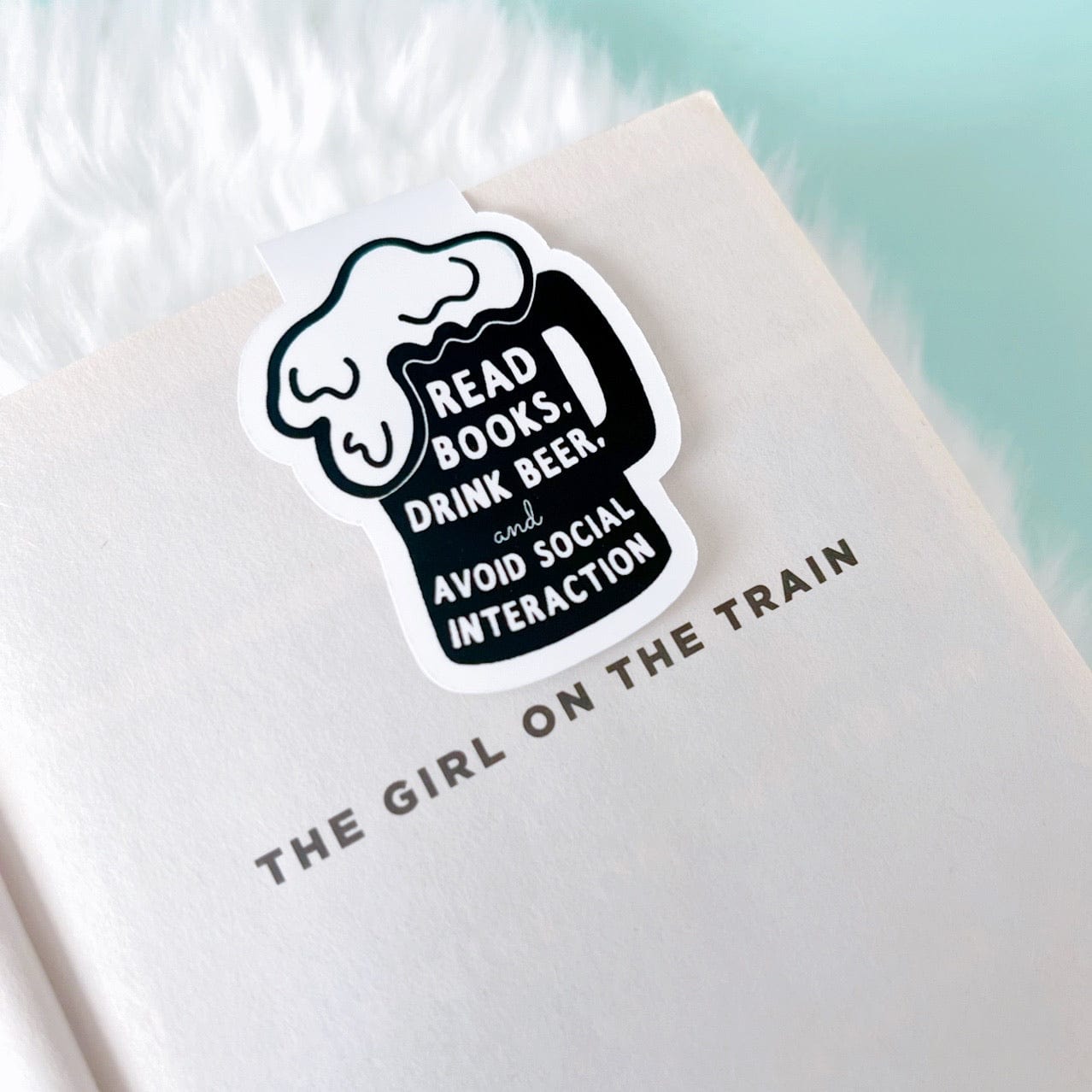 Read Books Drink Beer Magnetic Bookmark