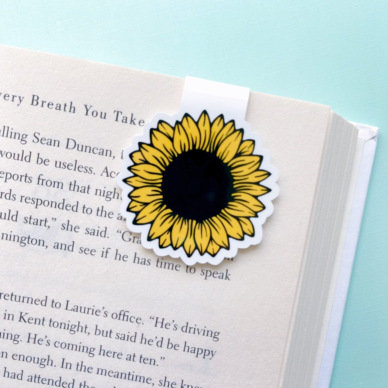 Sunflower Magnetic Bookmark