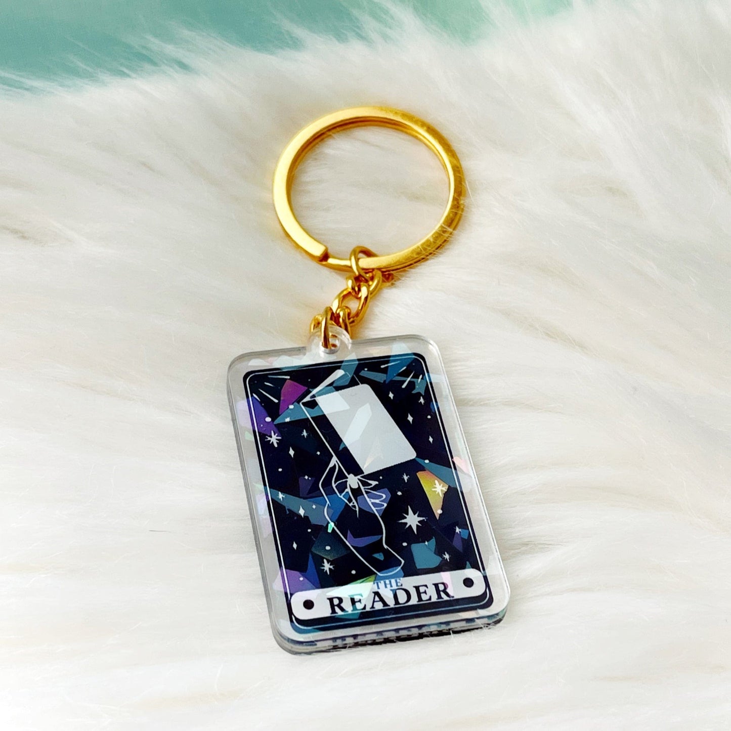 The Reader Tarot Card Keychain