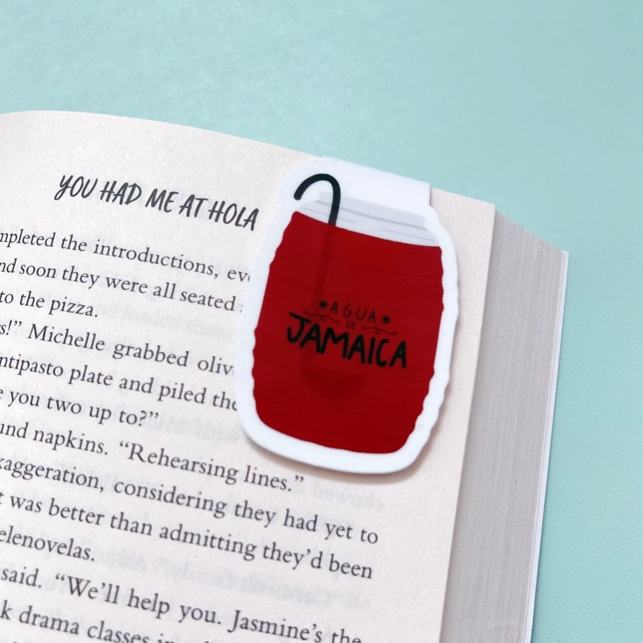 Agua de Jamaica Marca Pagina Magnetic Bookmark