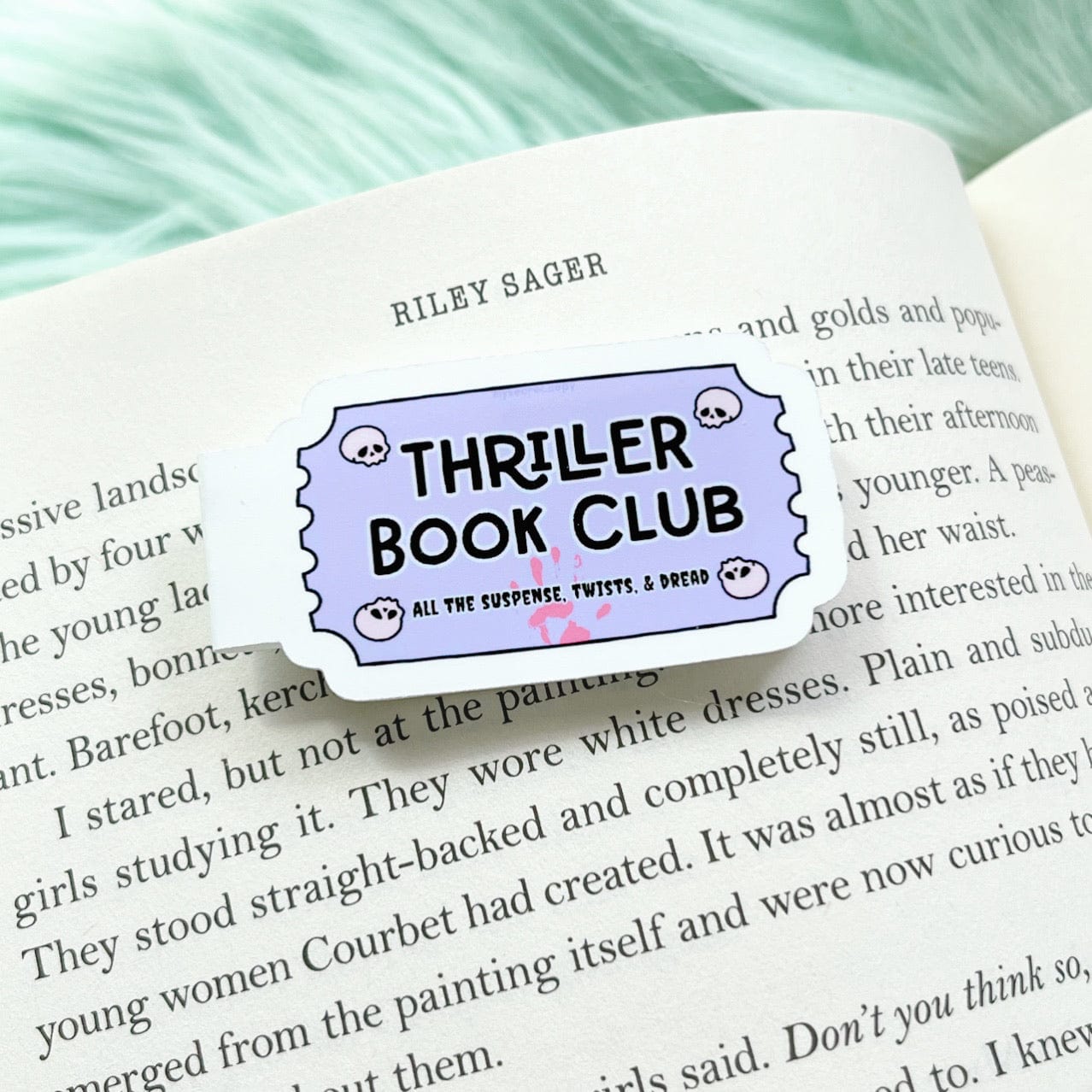 Thriller Book Club Magnetic Bookmark