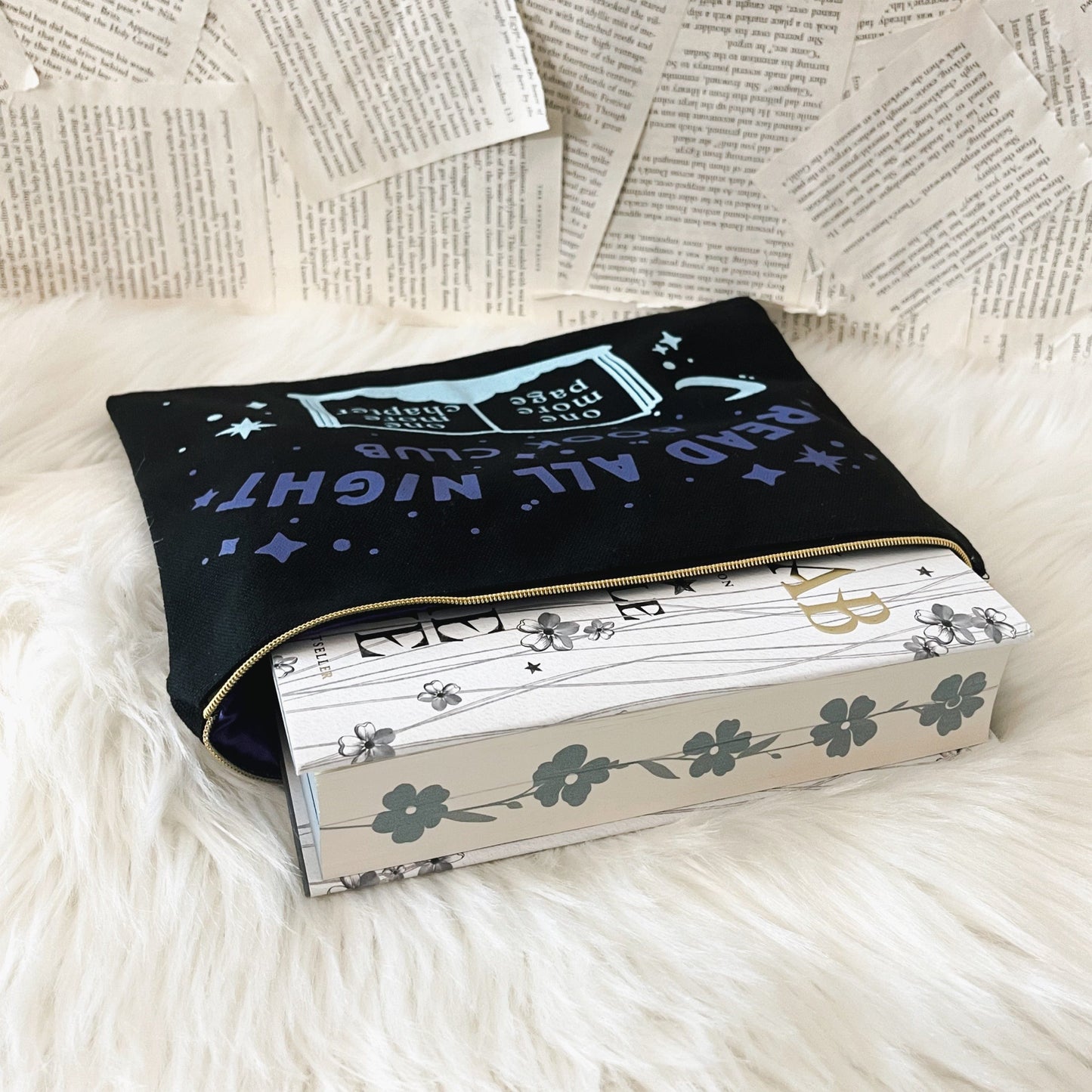 Read All Night Zipper Bag