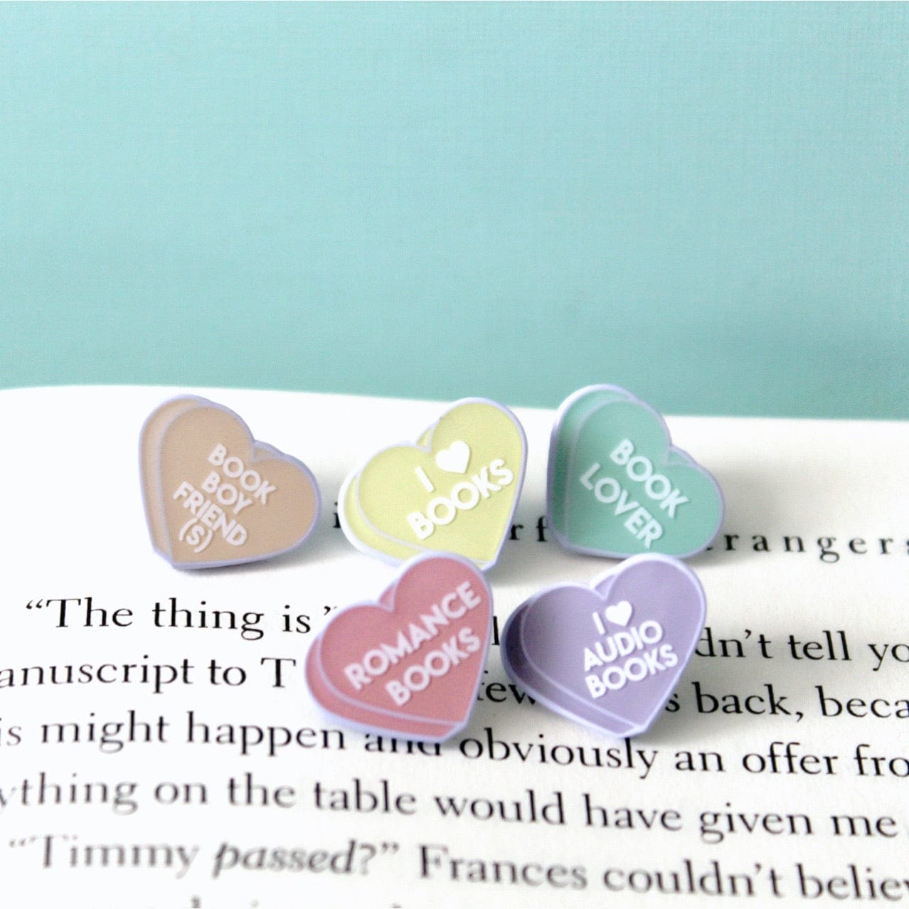 Candy Hearts Enamel Pins