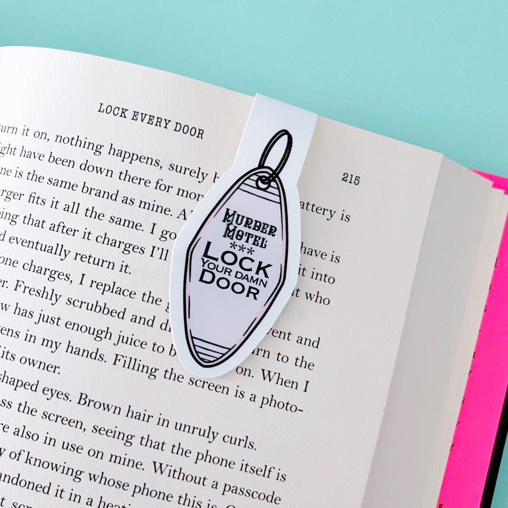 Lock Your Door Magnetic Bookmark